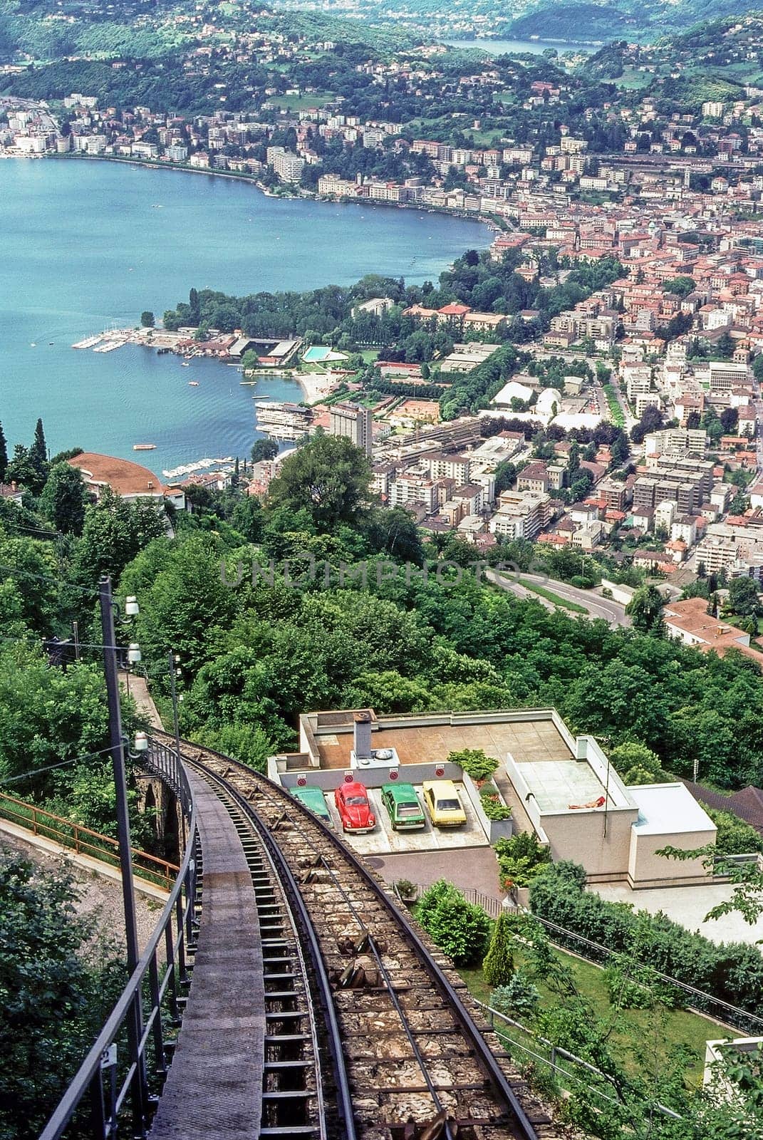 Lugano, view from Mt.Bre, Switzerland