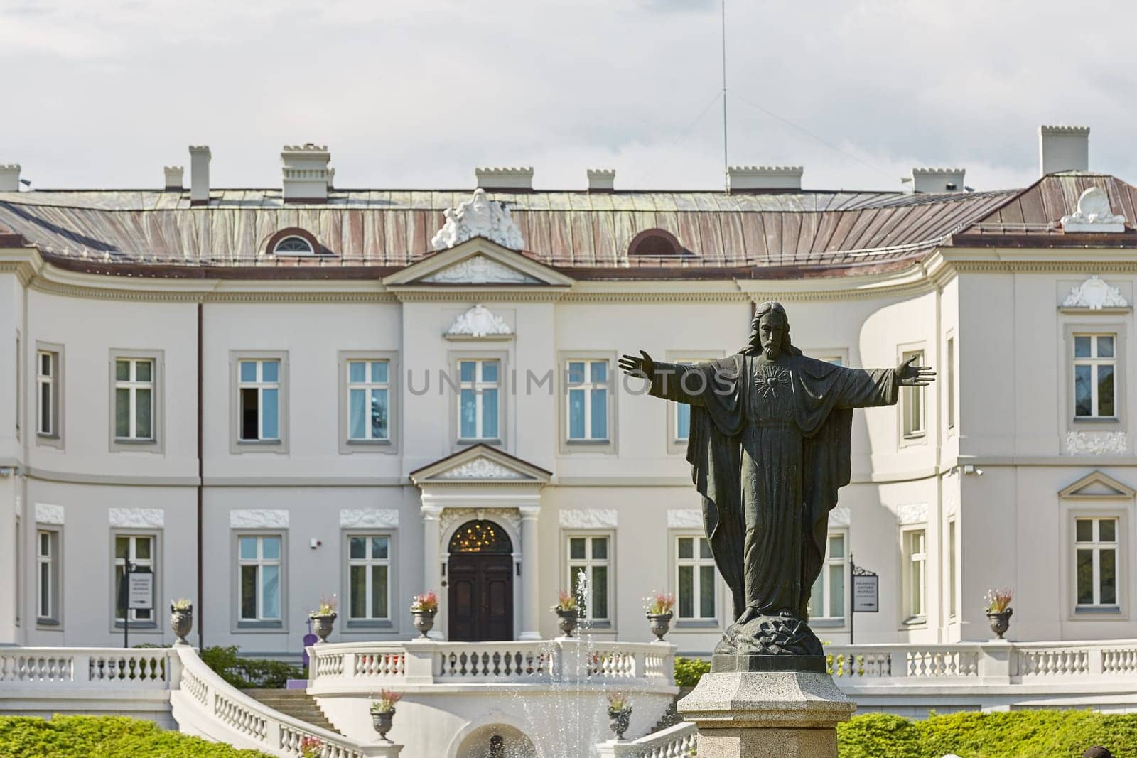 PALANGA, LITHUANIA - JULY 05, 2017: Beautiful Palanga Amber Museum in Tiskeviciai Palace and Botanical Garden in Palanga, Lithuania.