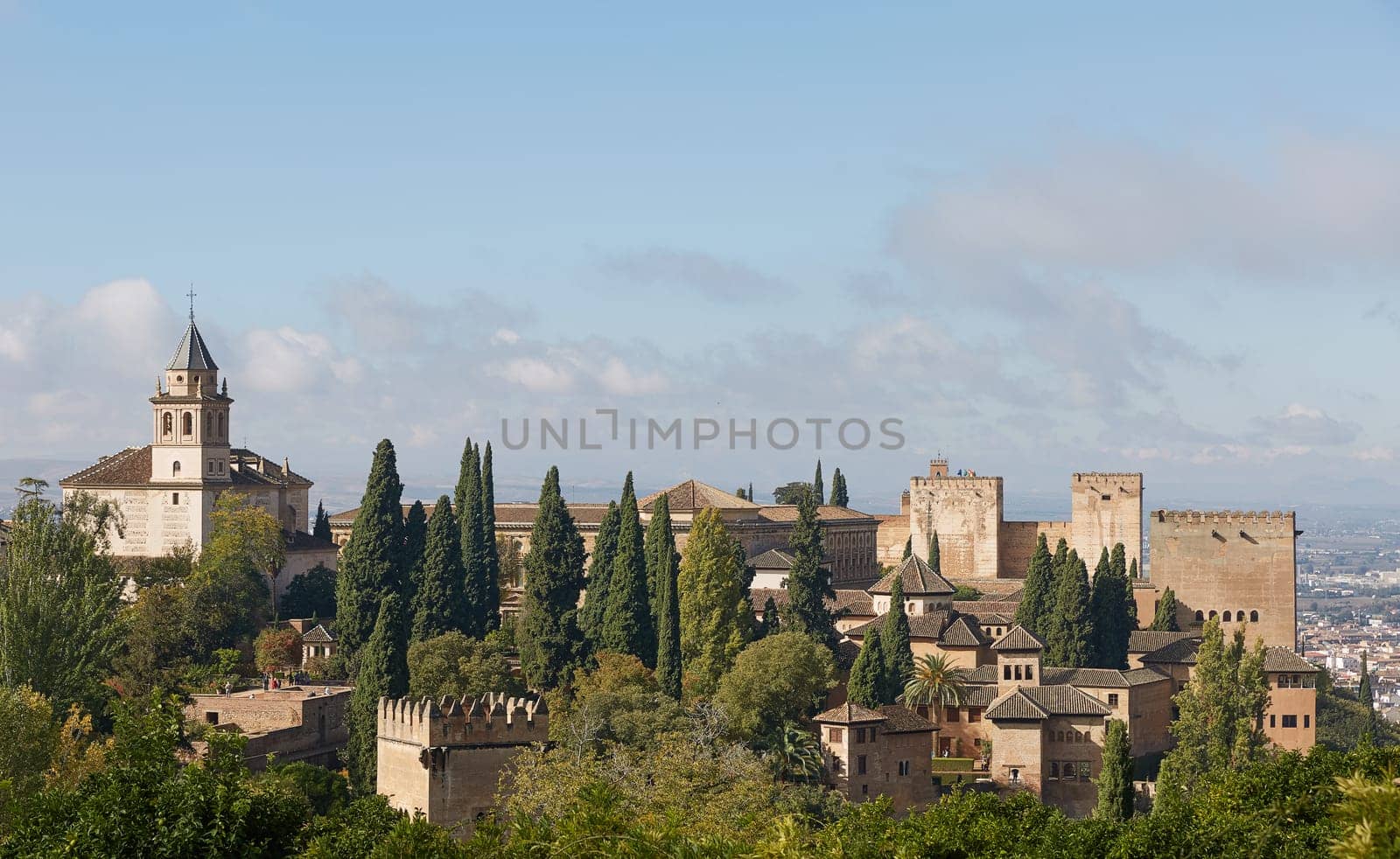 Ancient arabic fortress of Alhambra, Granada, Spain.