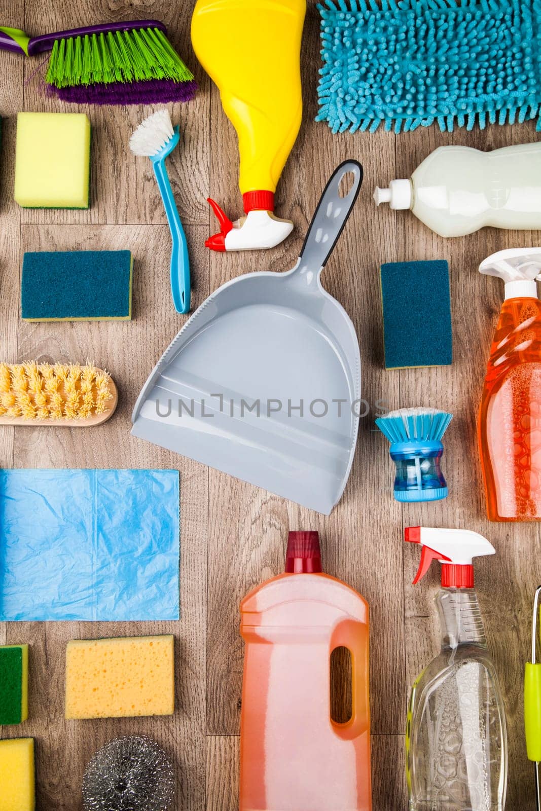 Assorted cleaning products