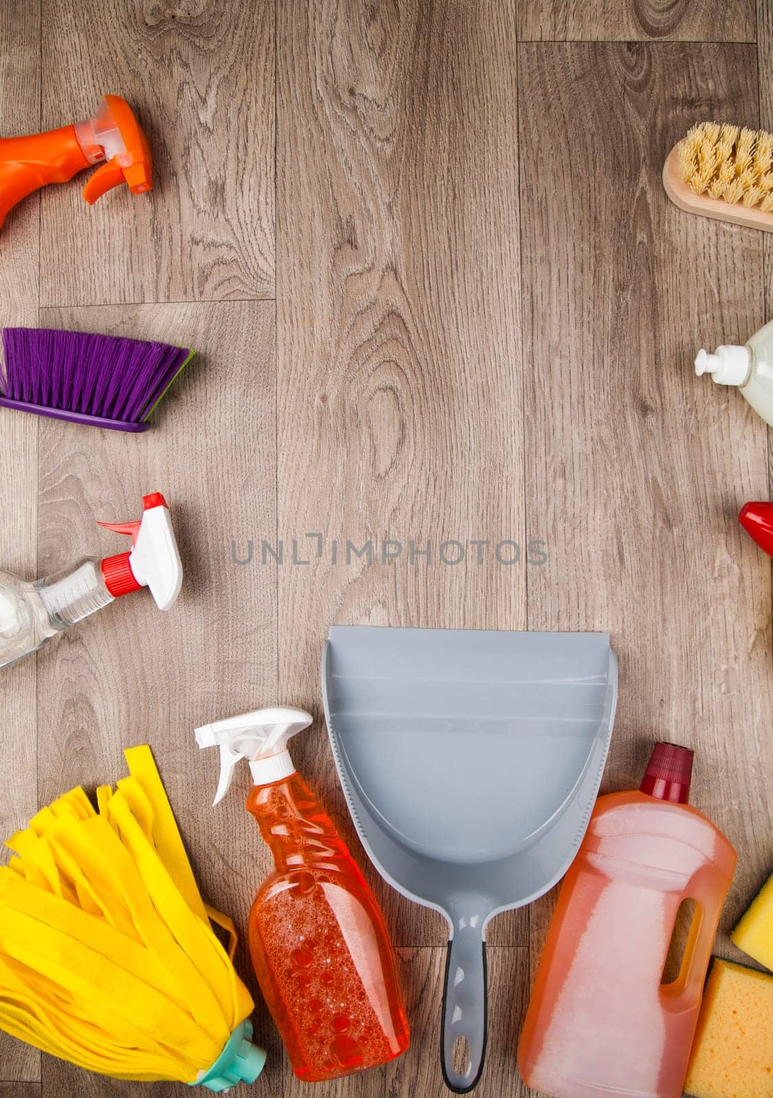 Set of cleaning products