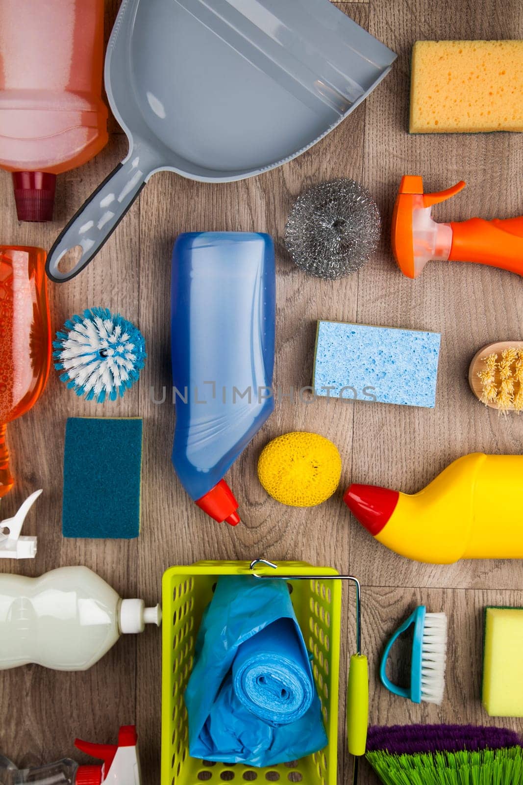 Variety of cleaning products
