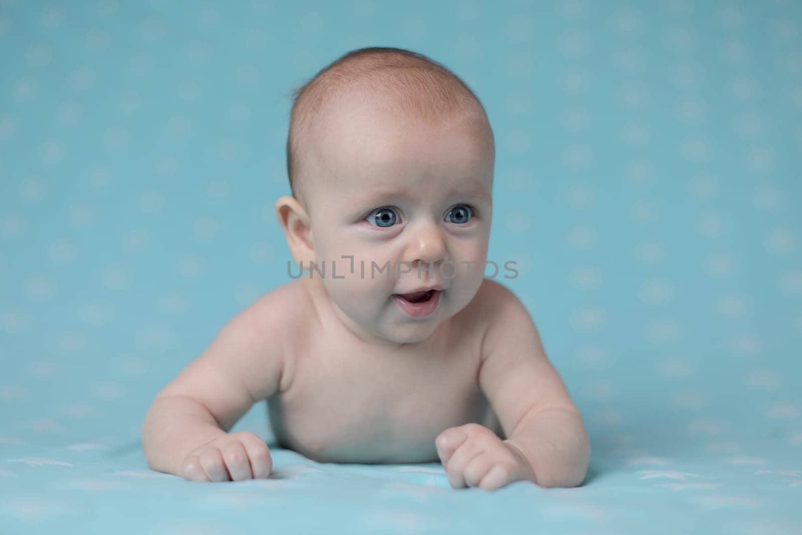 Crawling baby boy