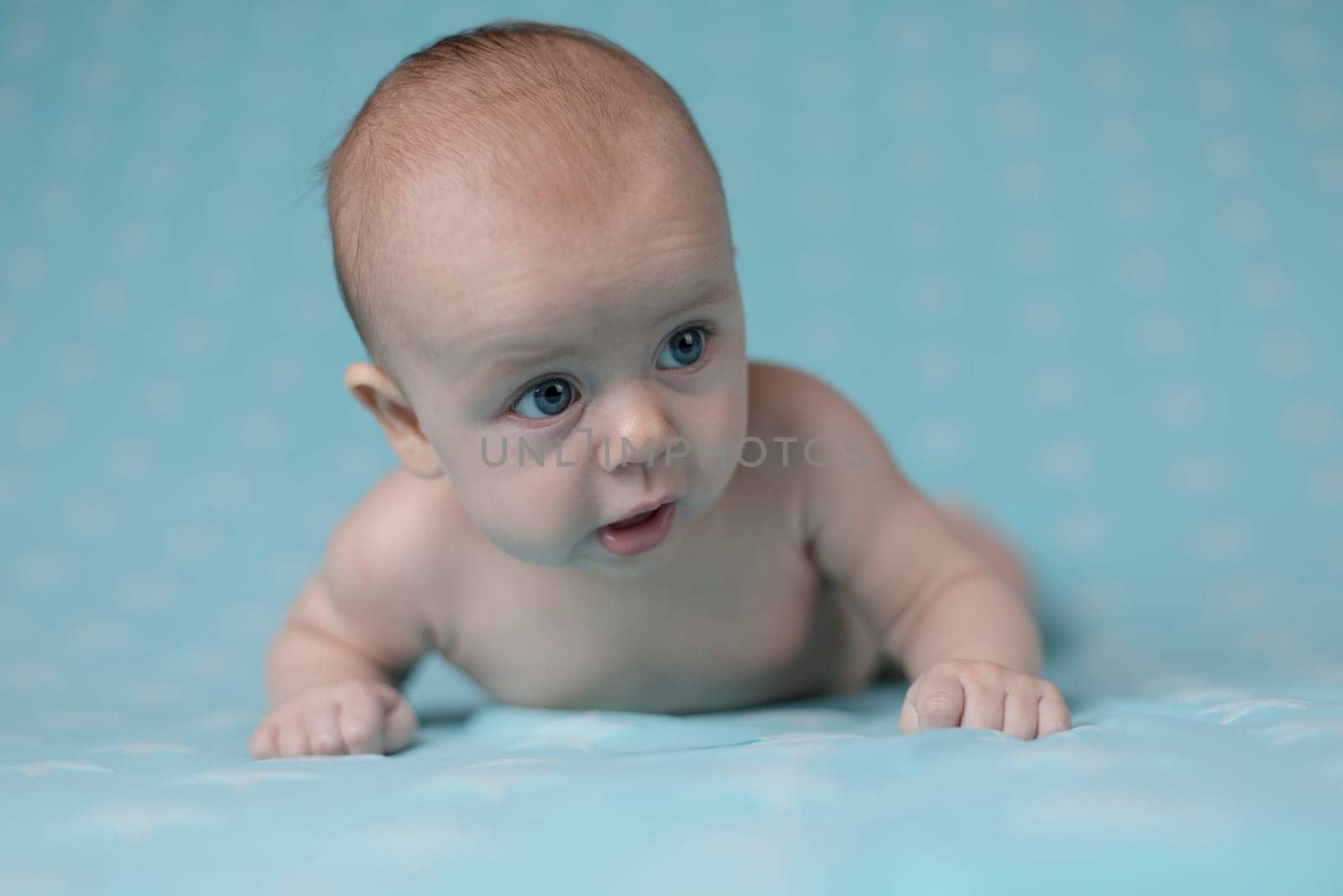 Crawling baby boy