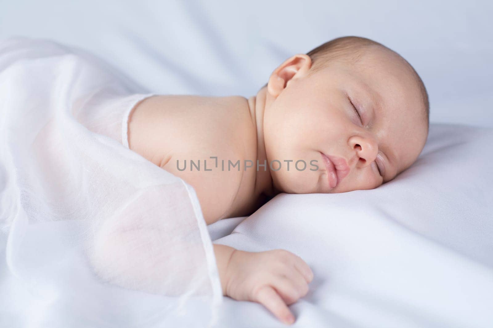 Beautiful newborn baby sleeping