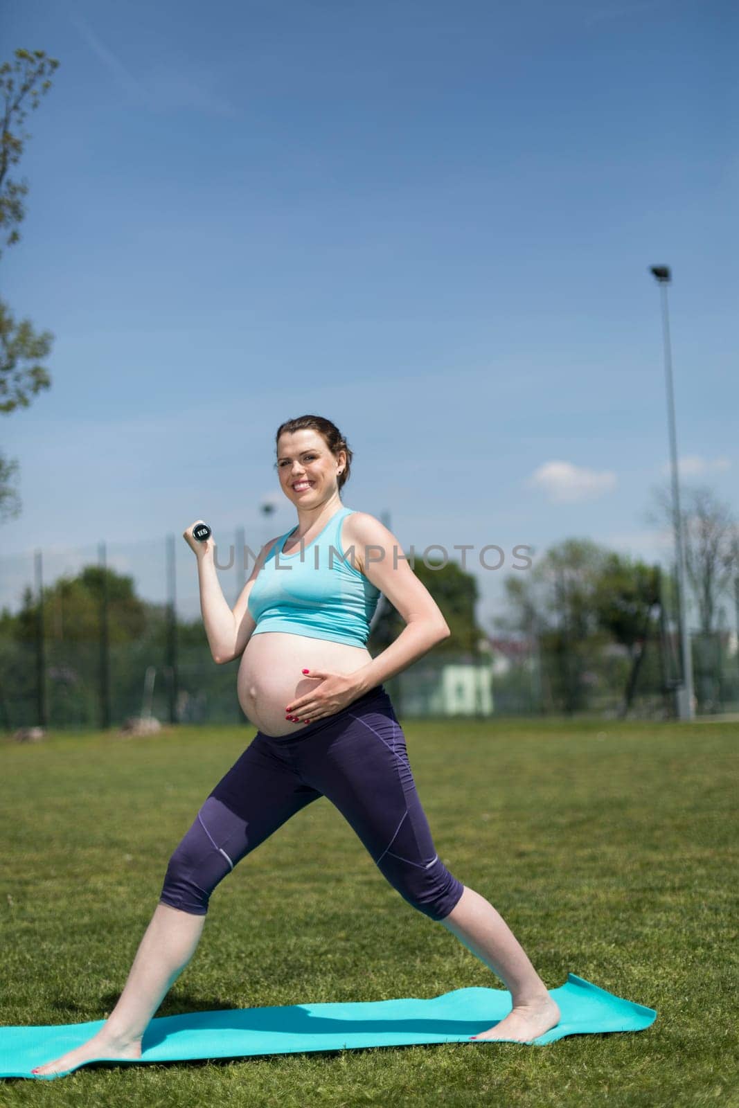 Gym fitness,Pregnant woman, healthy lifestyle concept