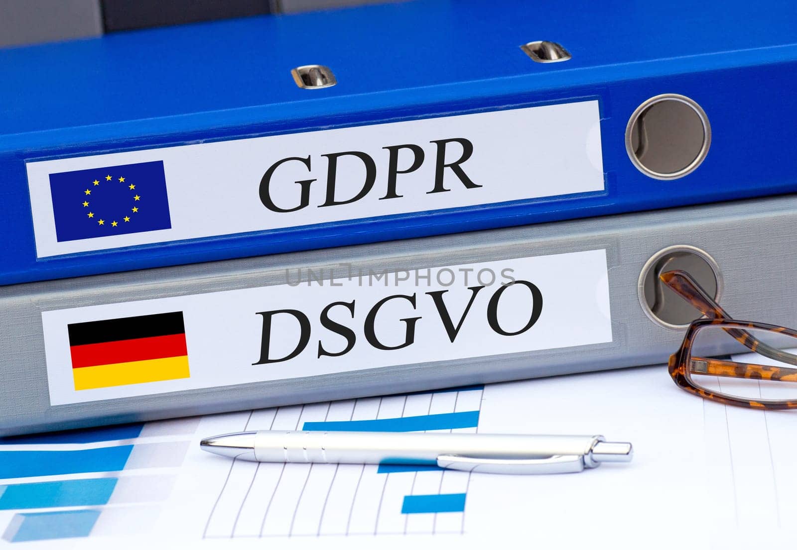 GDPR and GDPR folders in the office