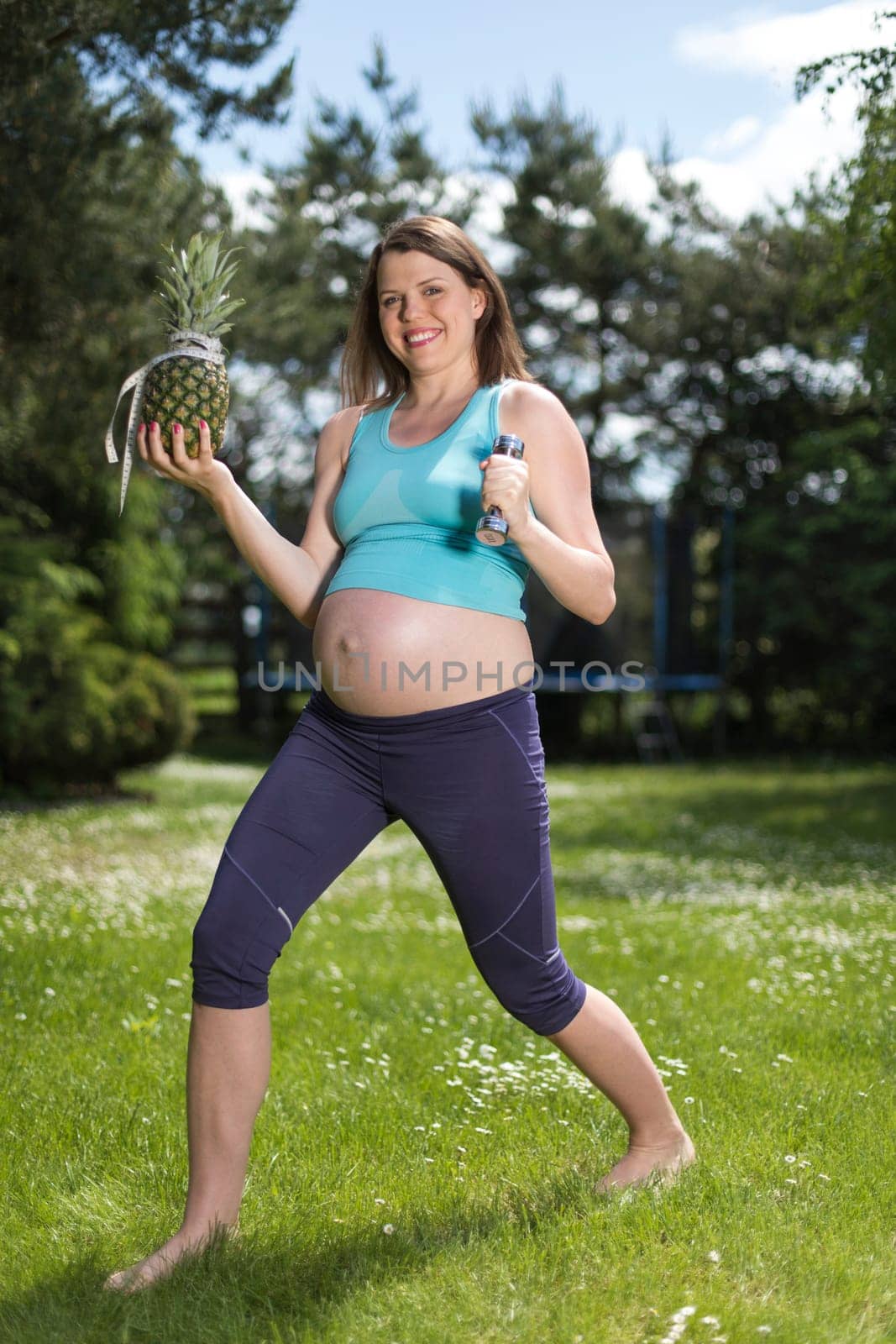 Gym fitness,Pregnant woman, healthy lifestyle concept