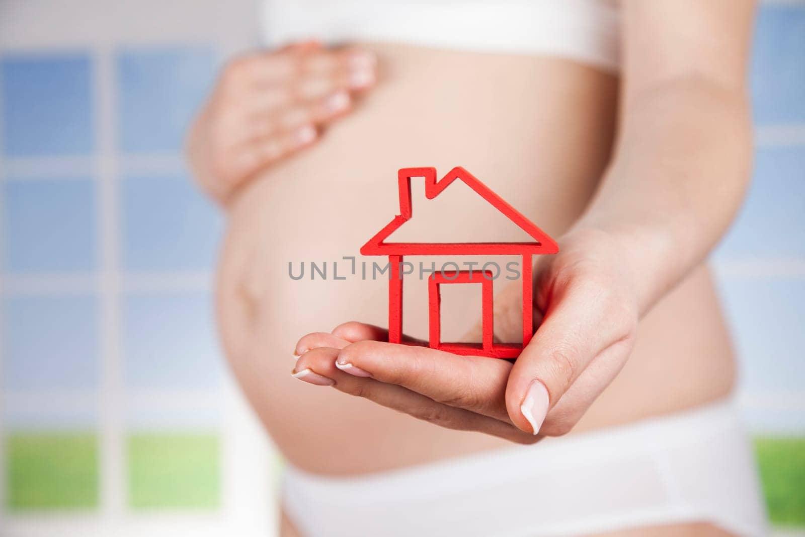 Happy pregnant woman