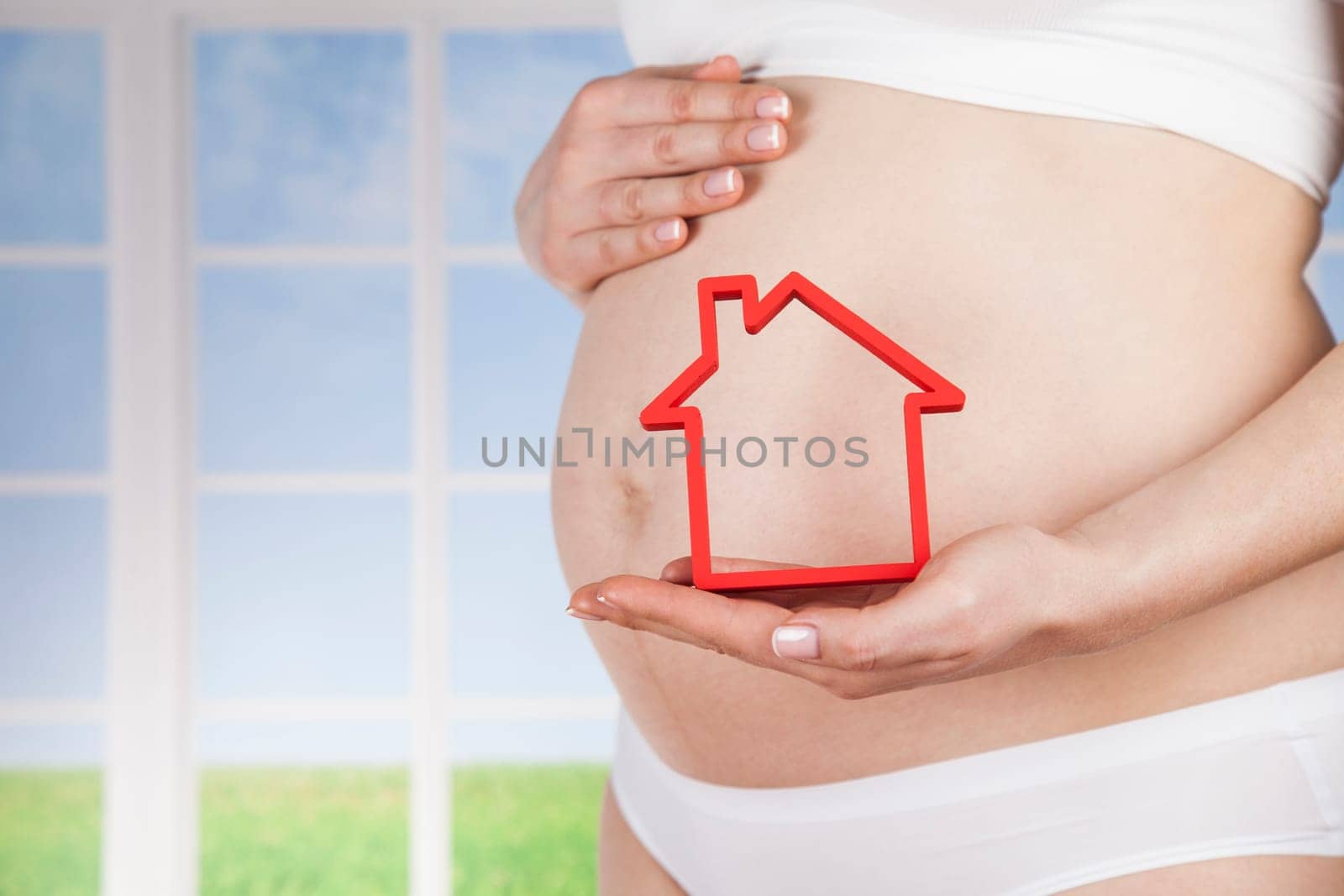 Happy pregnant woman