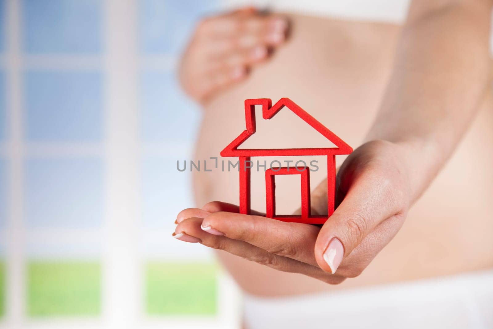 Happy pregnant woman