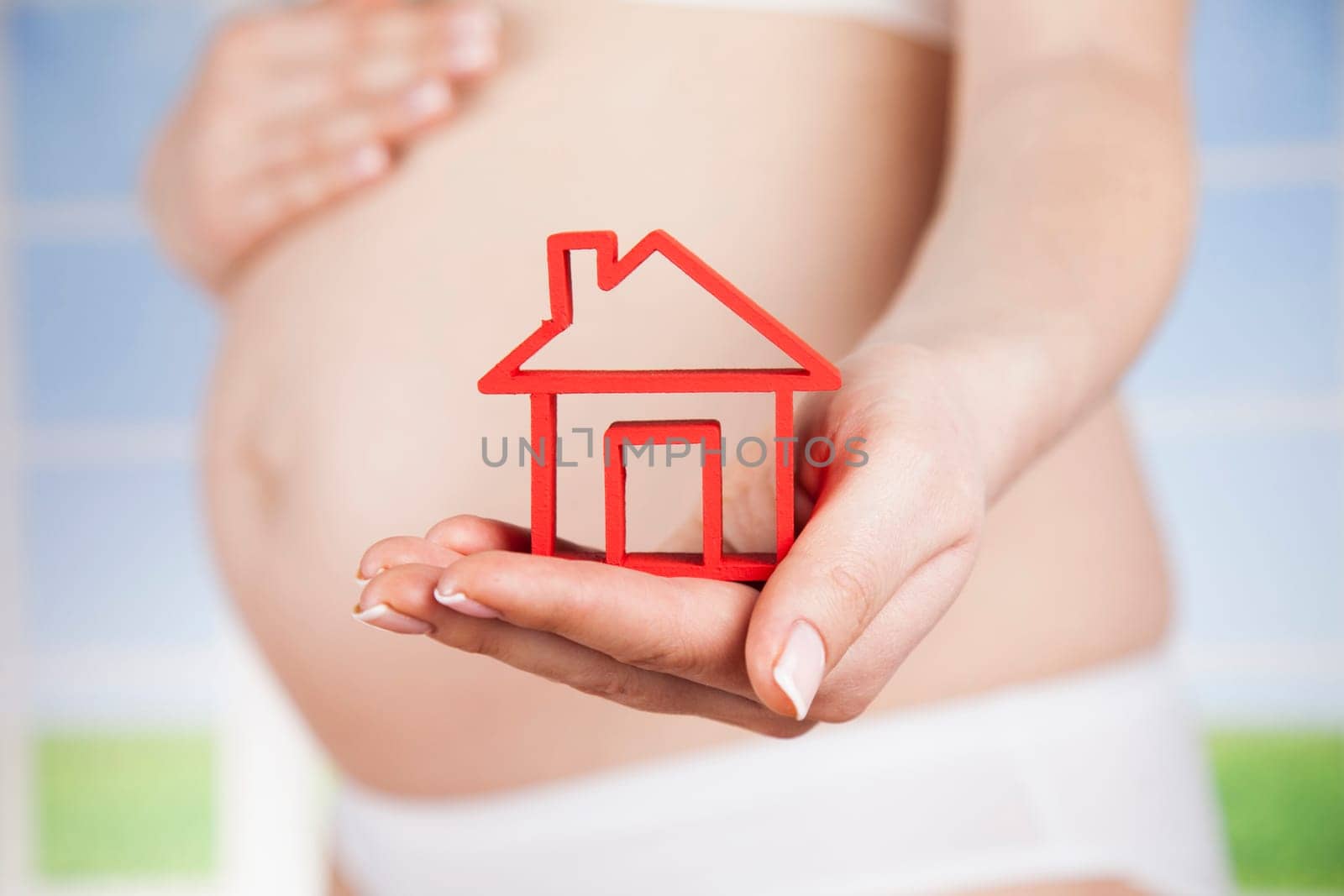 Happy pregnant woman