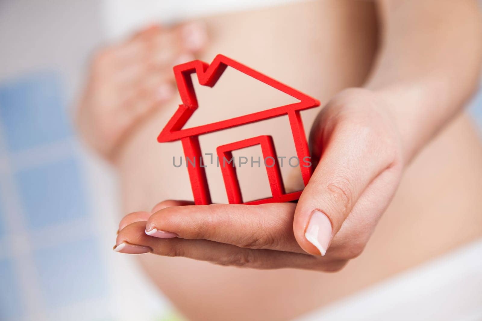 Happy pregnant woman
