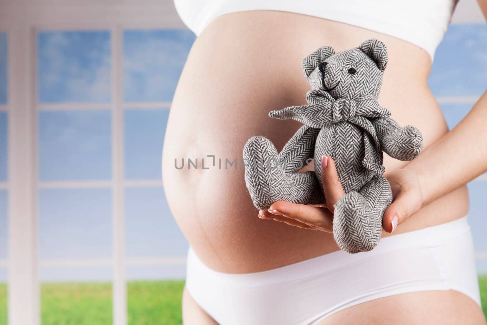 Happy pregnant woman