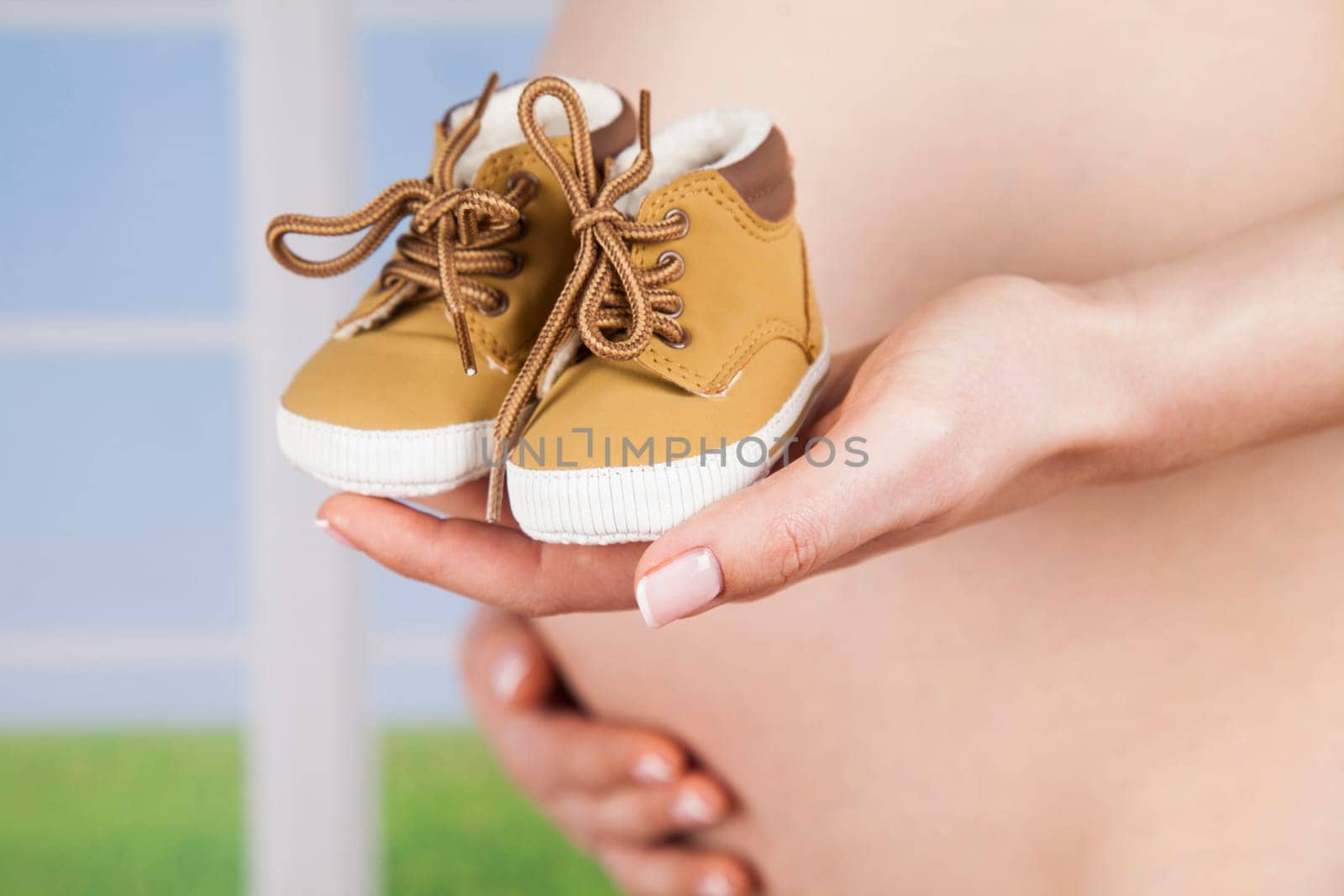 Happy pregnant woman