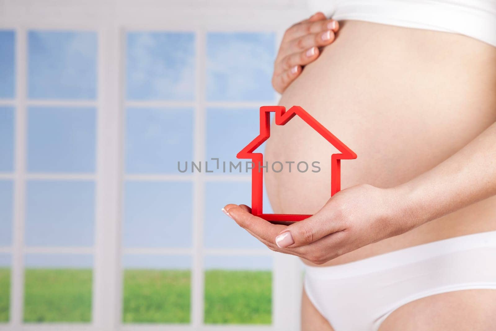 Happy pregnant woman