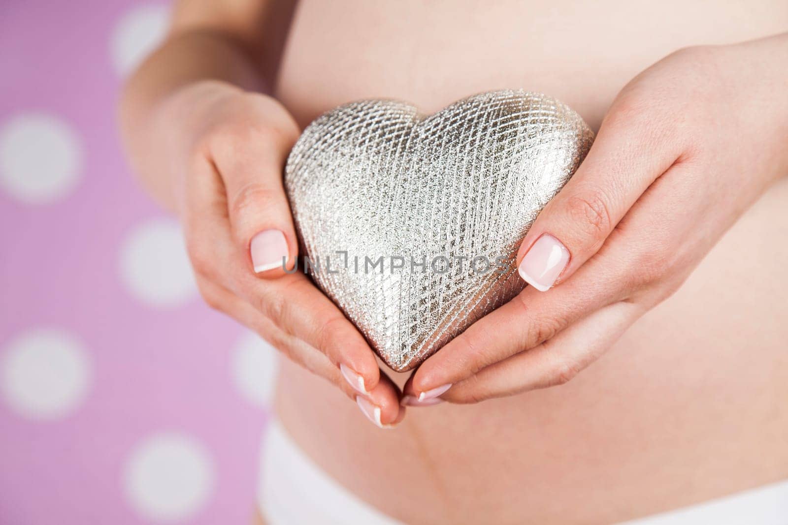 Close up of a cute pregnant belly