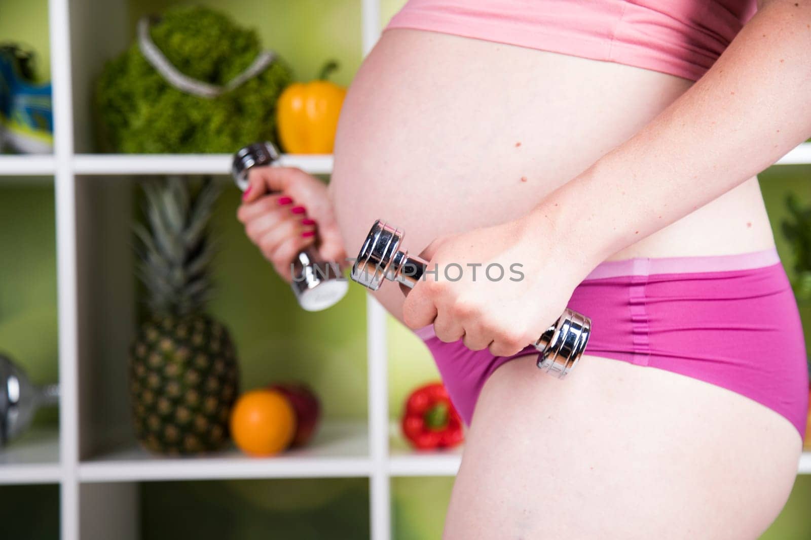 Fitness Pregnancy woman, healthy lifestyle concept