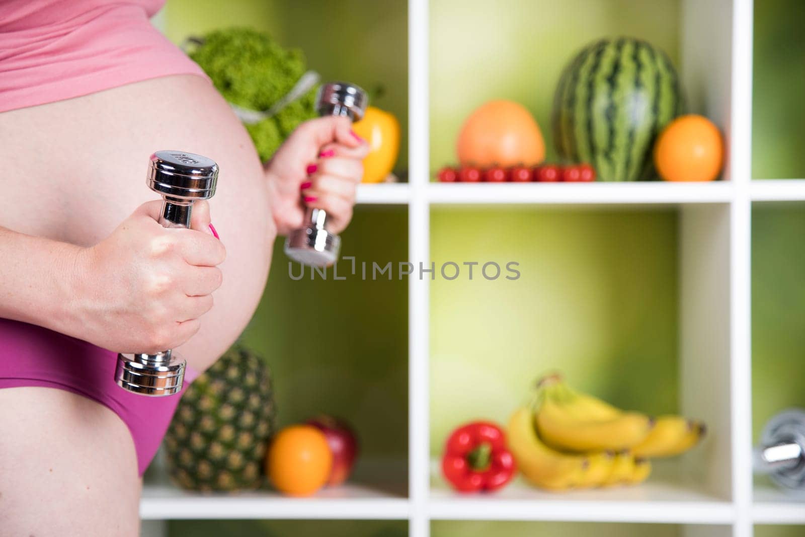 Fitness Pregnancy woman, healthy lifestyle concept