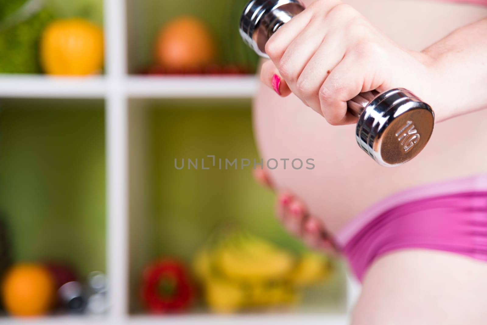 Fitness Pregnancy woman, healthy lifestyle concept