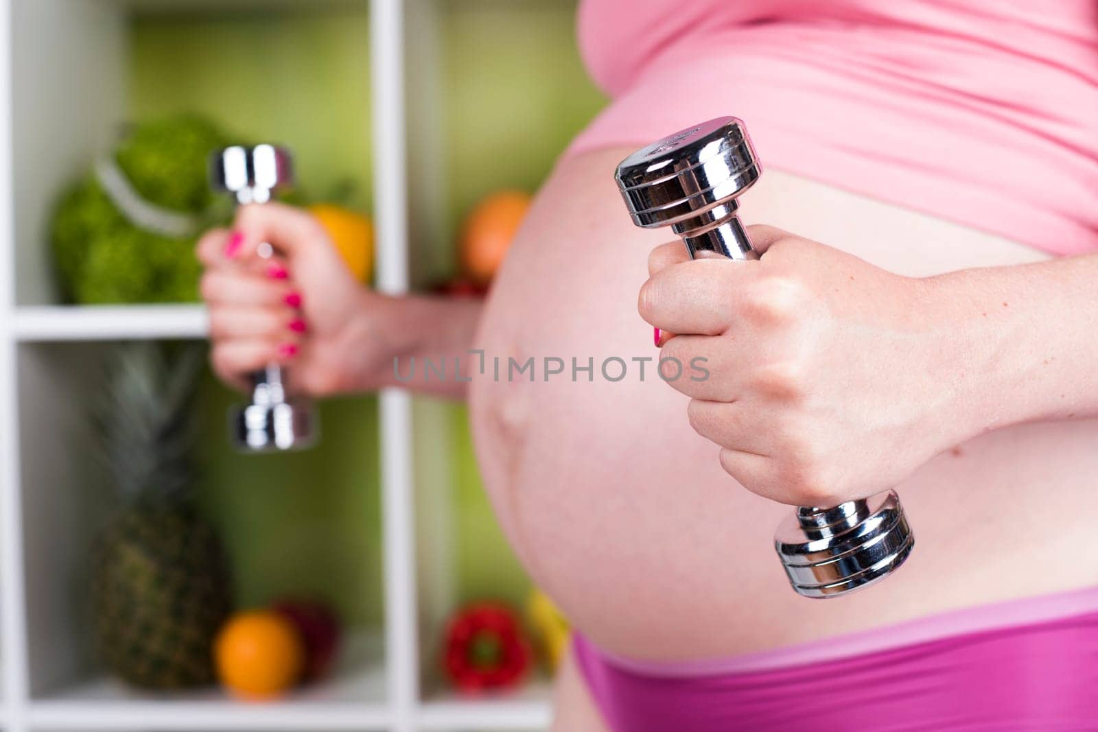 Pregnancy, healthy food and people concept