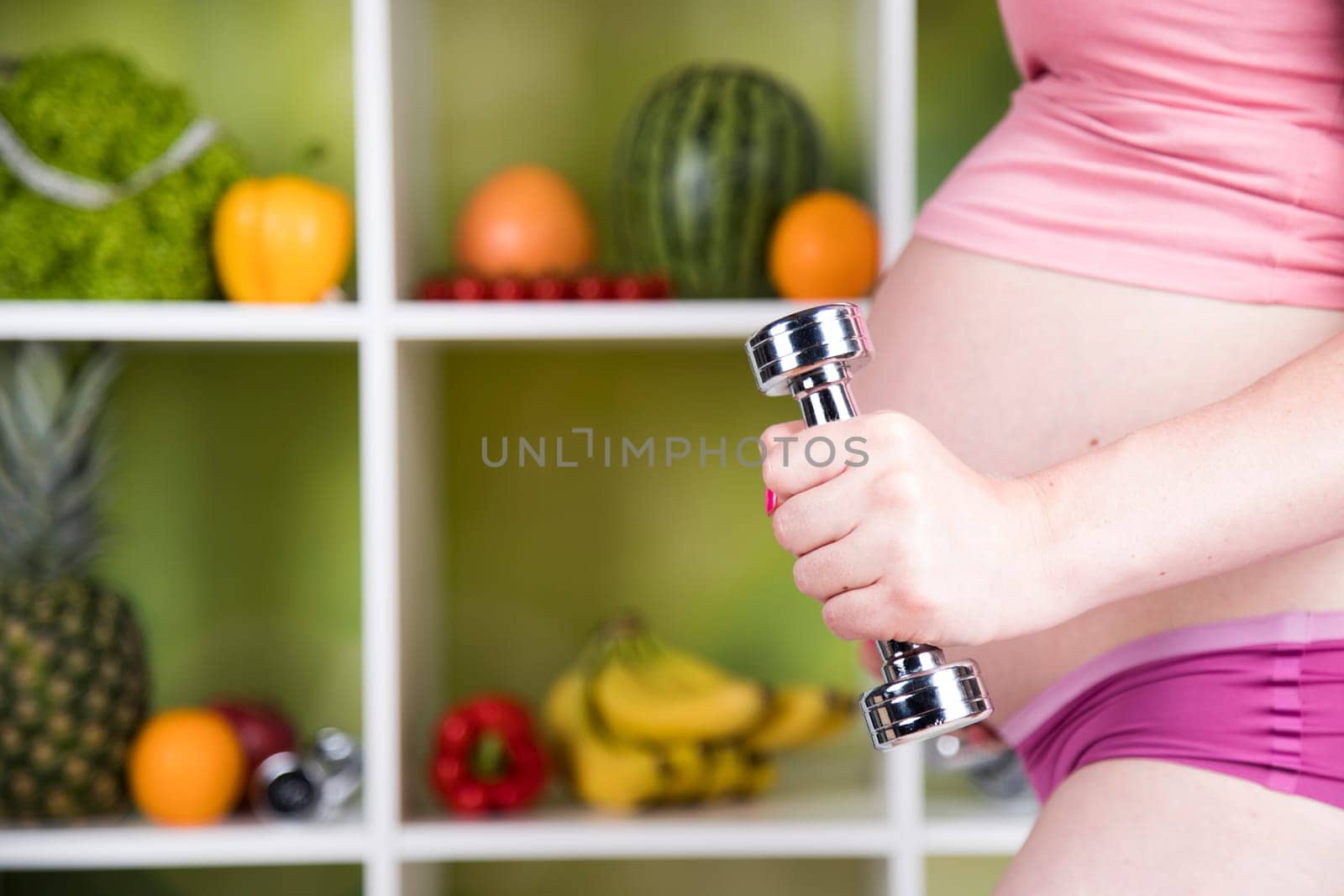 Pregnancy, healthy food and people concept
