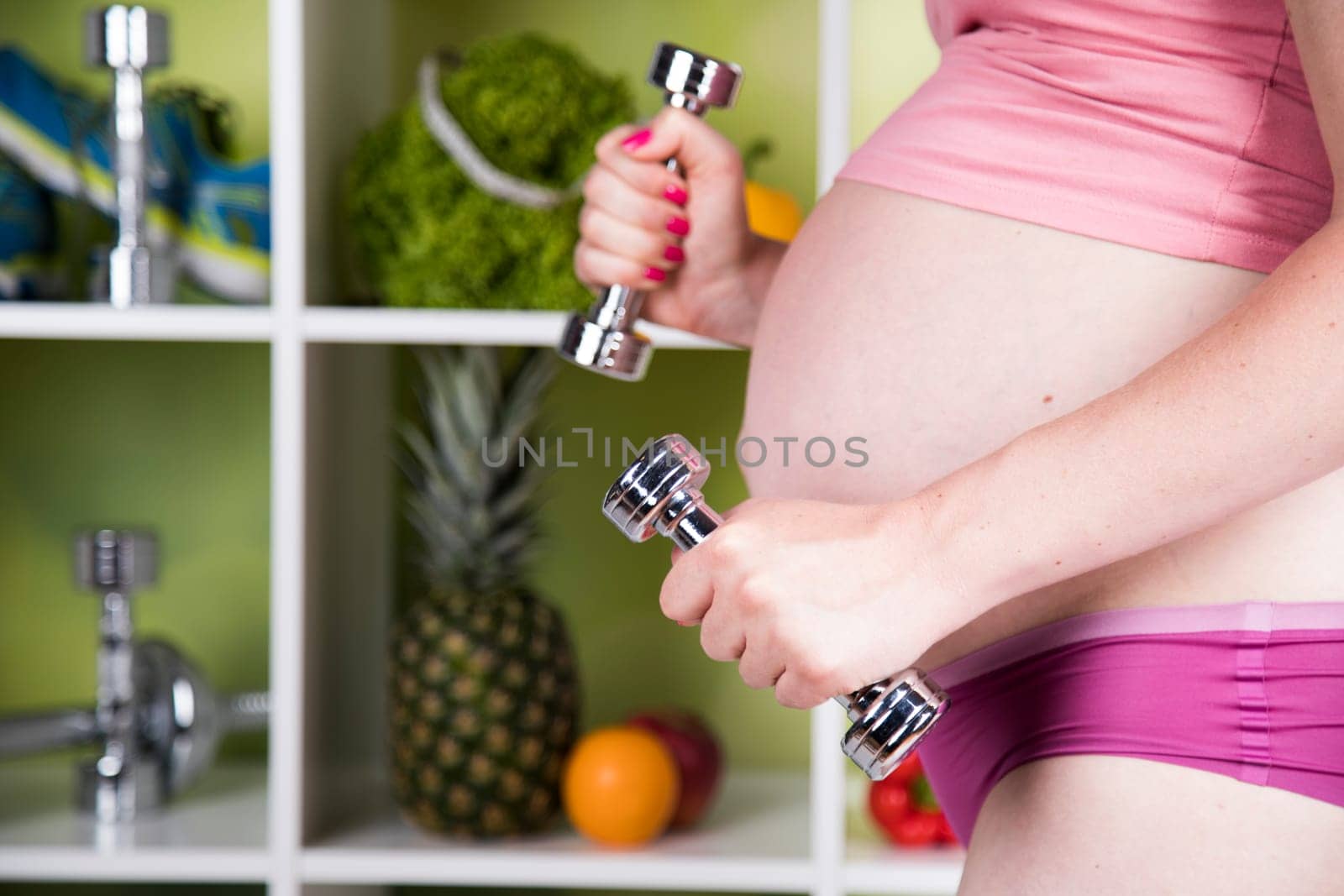 Pregnancy, healthy food and people concept