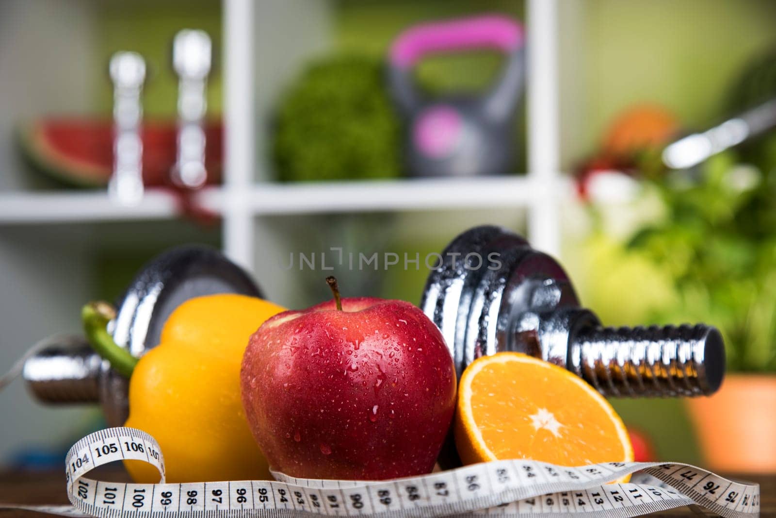 Healthy lifestyle concept, vitamins