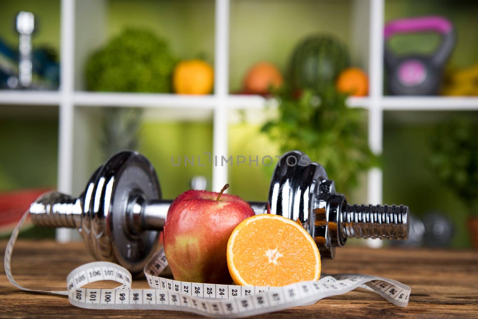 Healthy lifestyle concept, vitamins