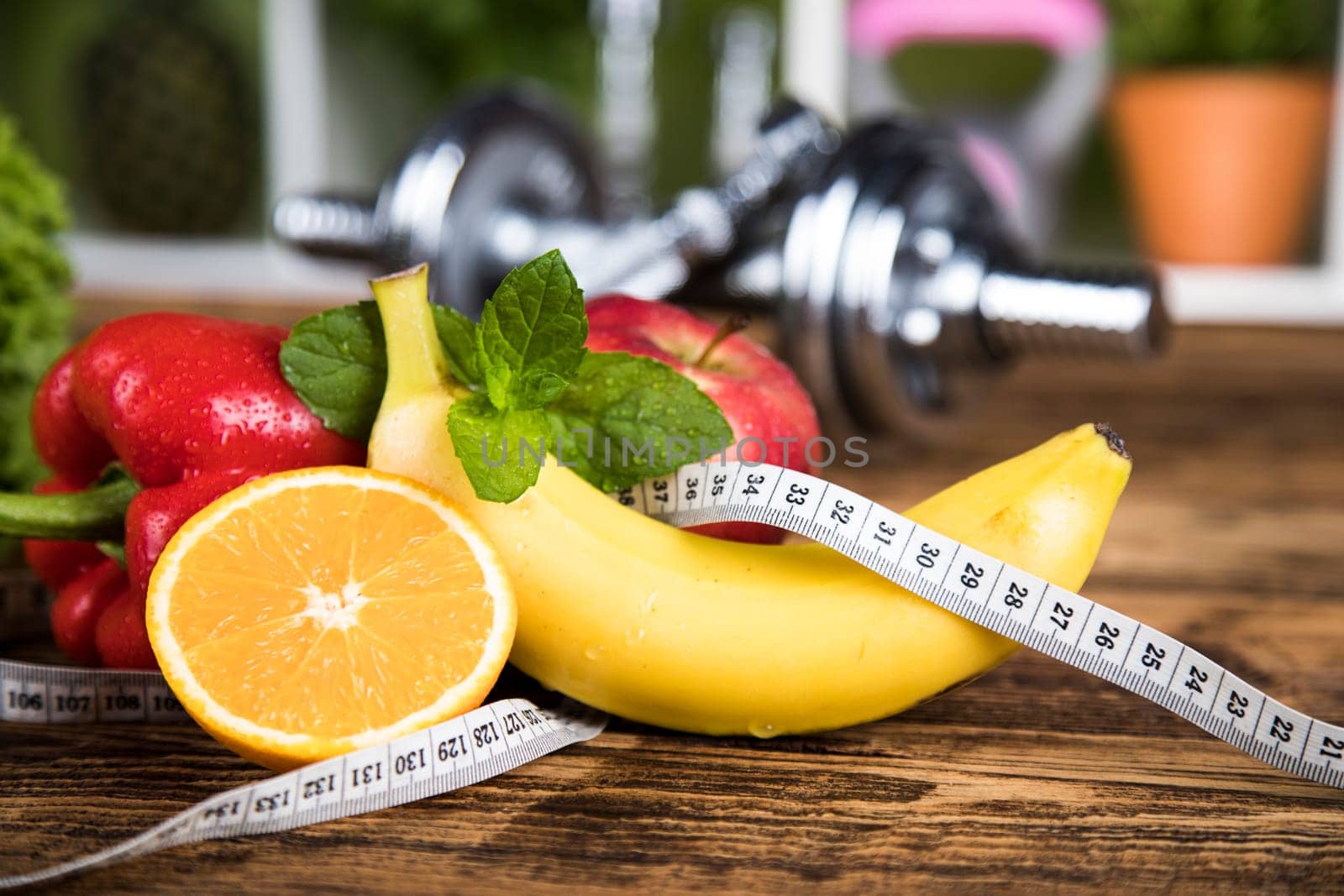 Healthy lifestyle concept, vitamins