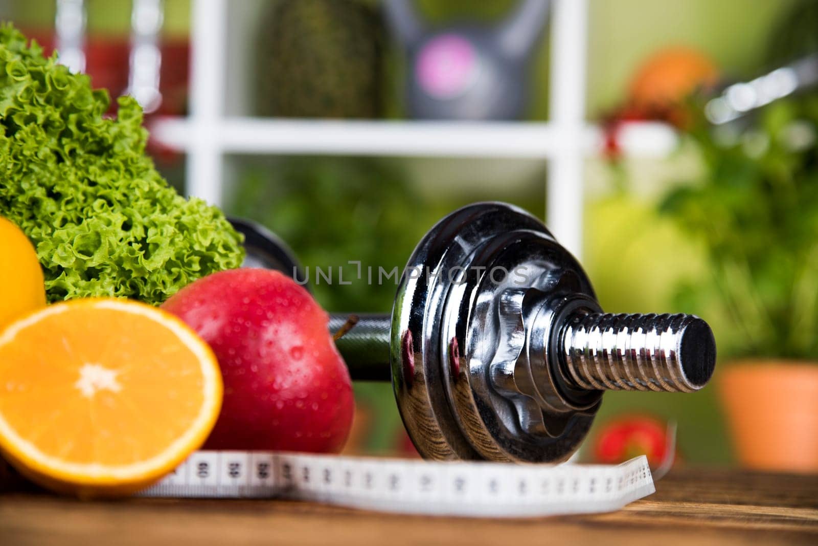 Healthy lifestyle concept, vitamins