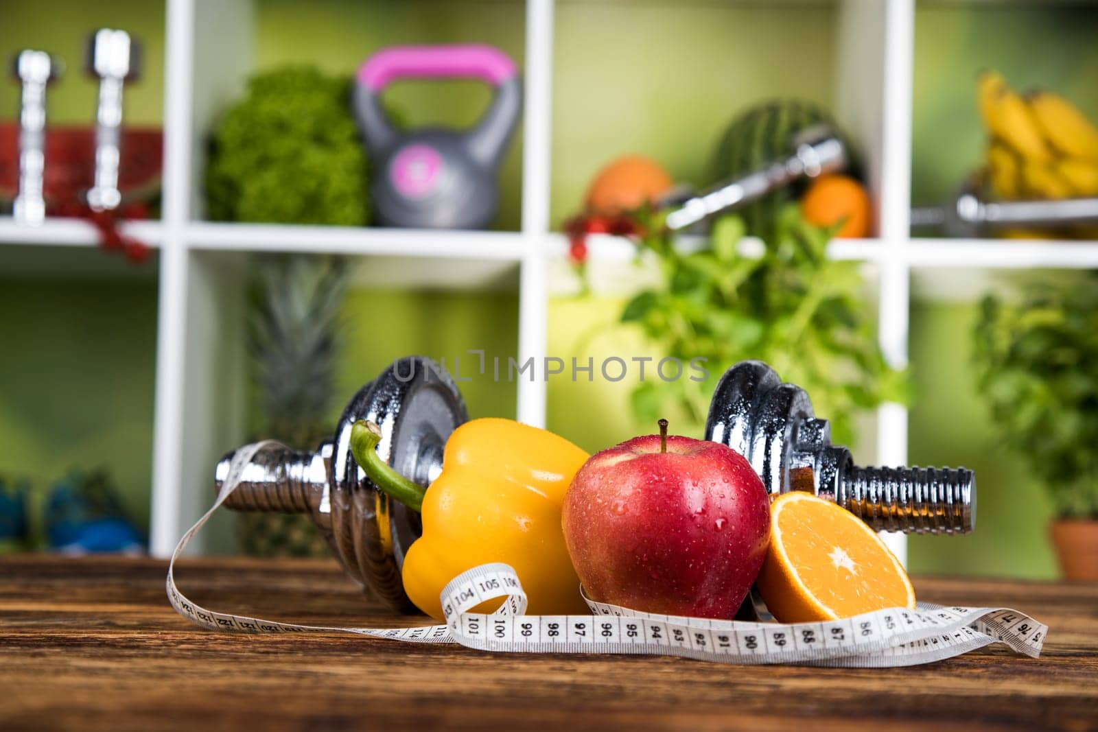Healthy lifestyle concept, vitamins