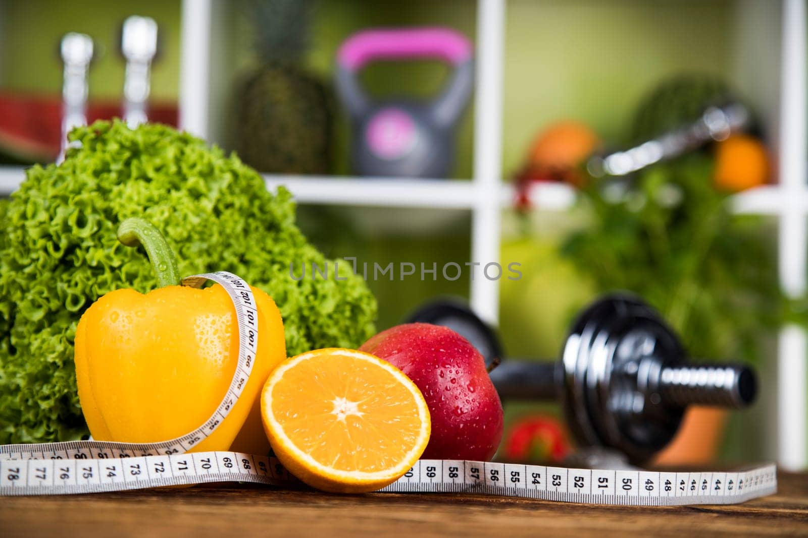 Healthy lifestyle concept, vitamins