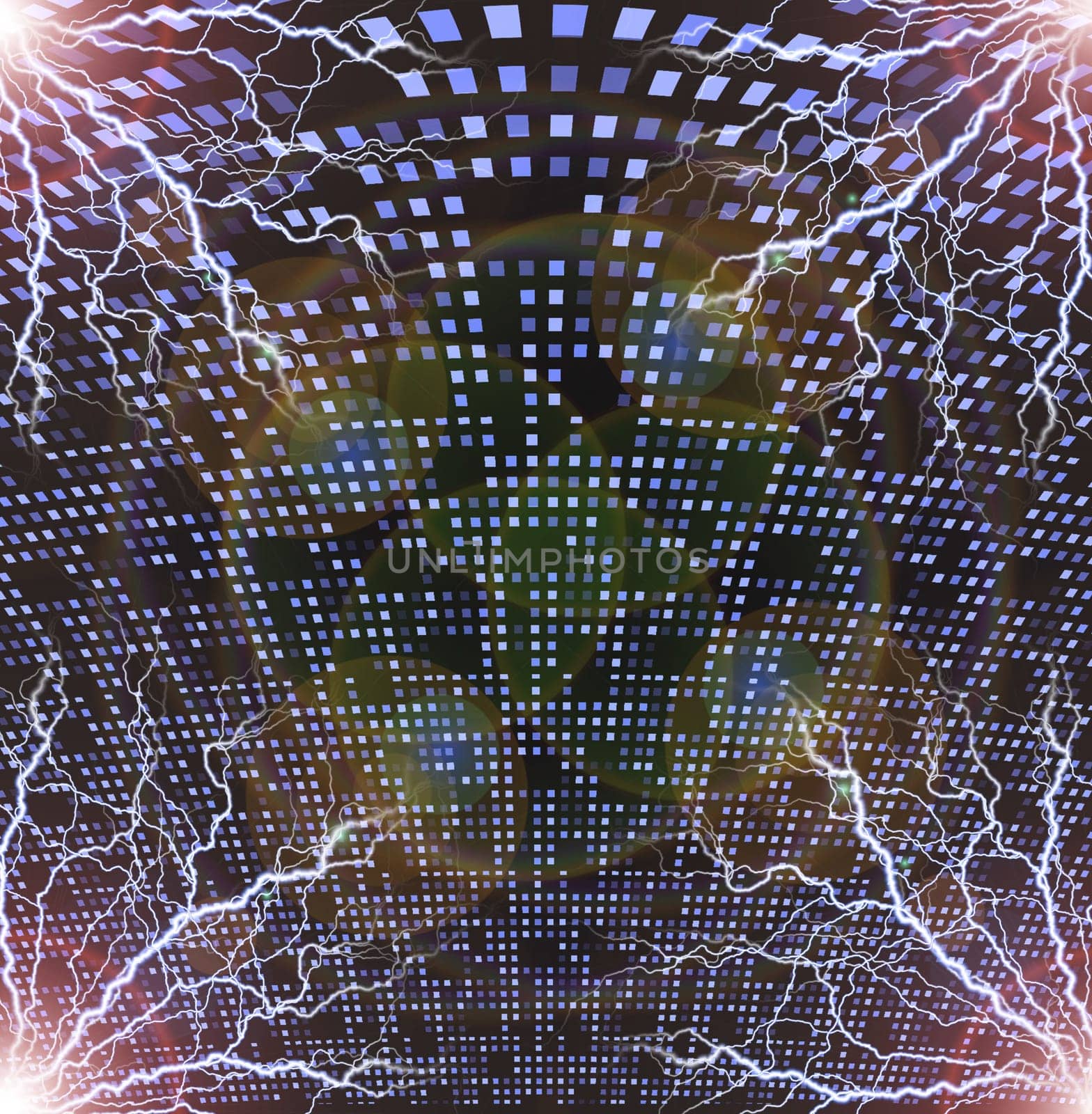 Abstract pattern with lightnings