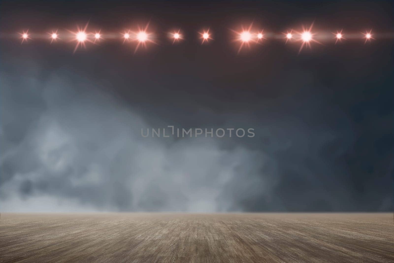 Floor with bright spotlights for background