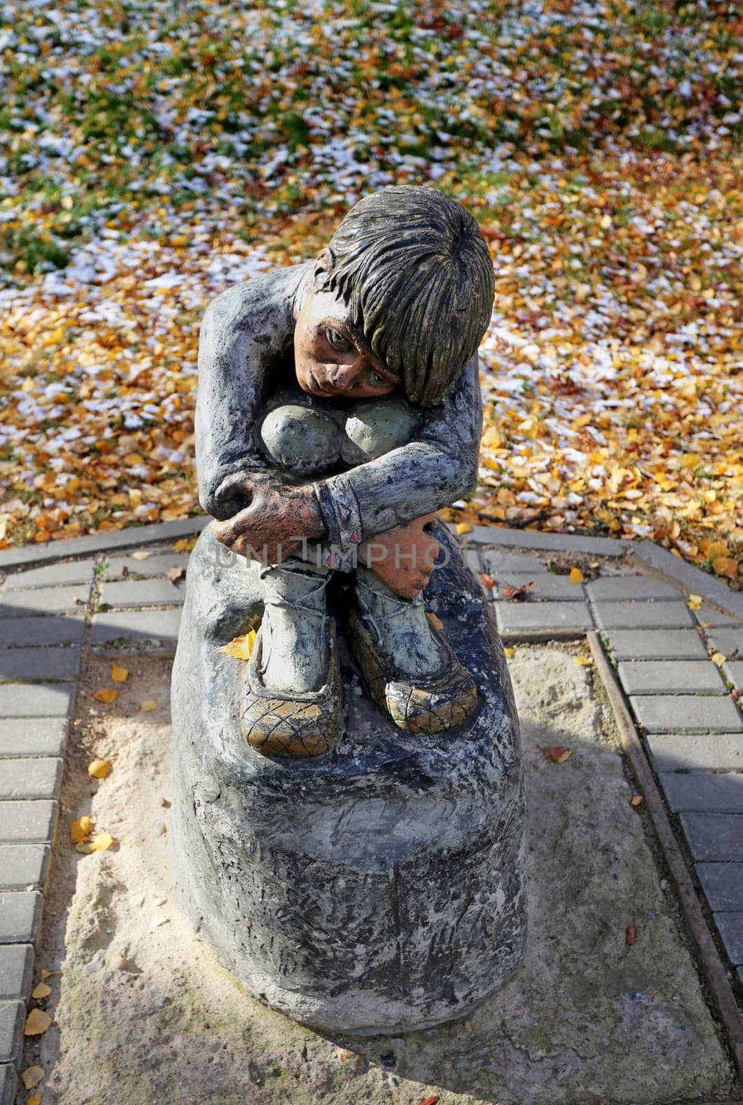 Heroes of Russian folk tales in the Childrens Park
