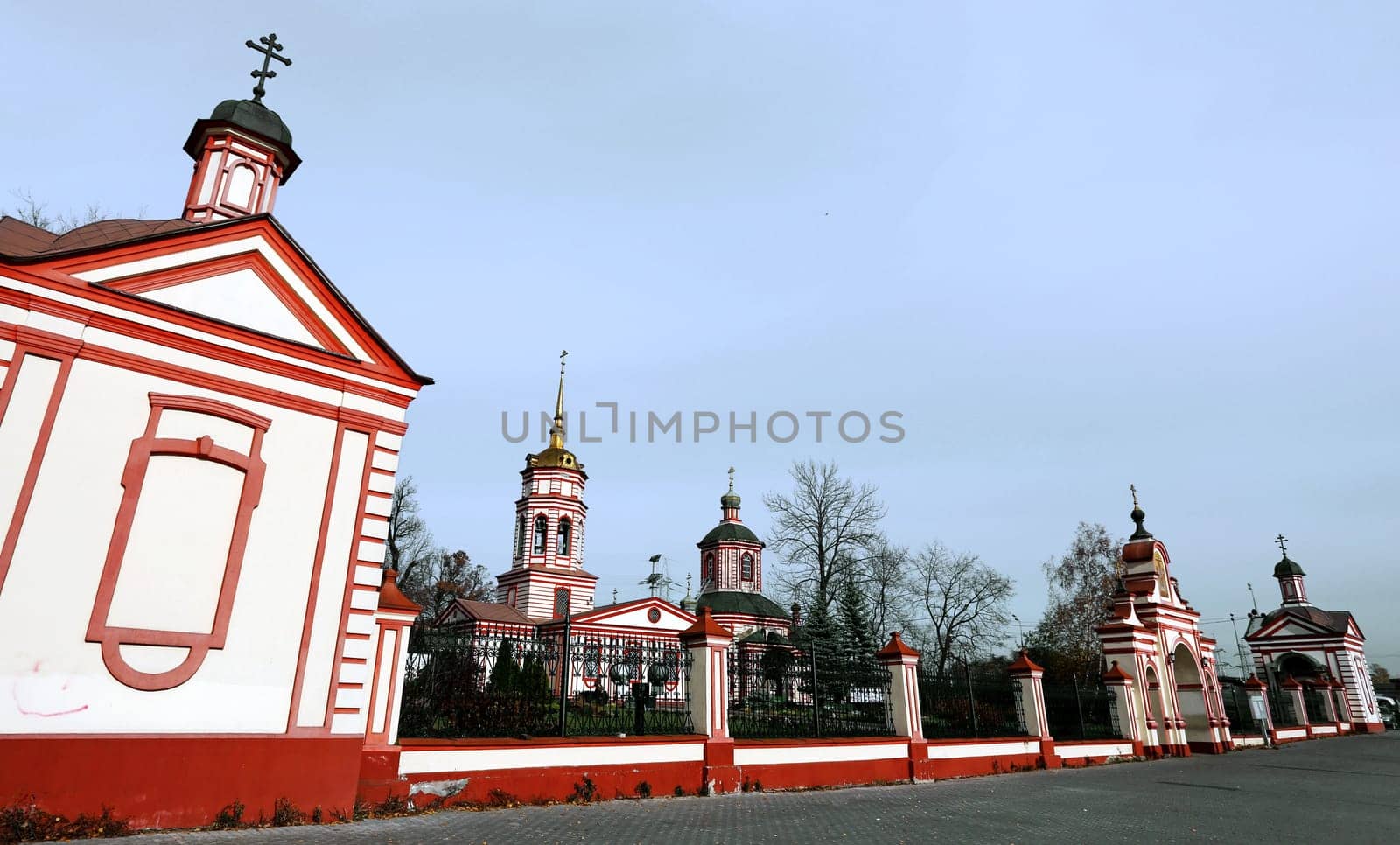 Ancient Orthodox Church in the Park Vozdvizhenskaya Altufievo