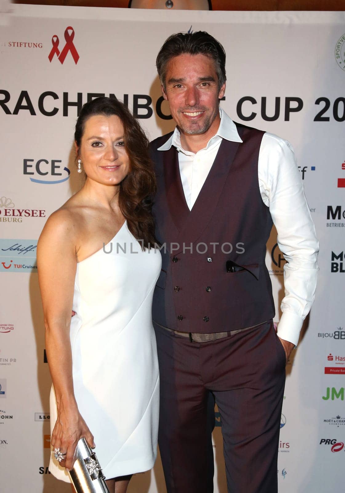 Michael Stich und Alexandra Stich ,.Dracheboot Cup 2018 Get Together von der Michael Stich Stiftung im East Hotel Hamburg am 08.06.2018