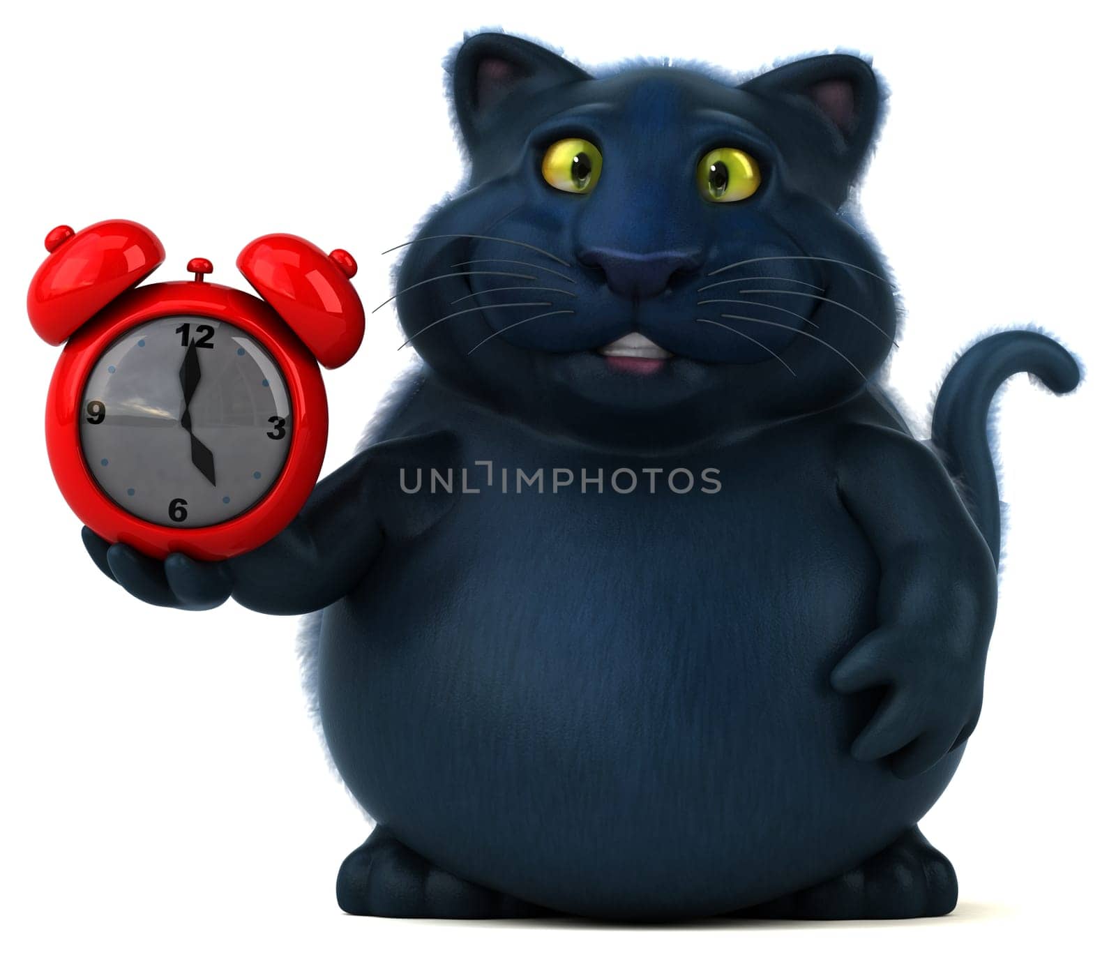 Fun cat - 3D Illustration