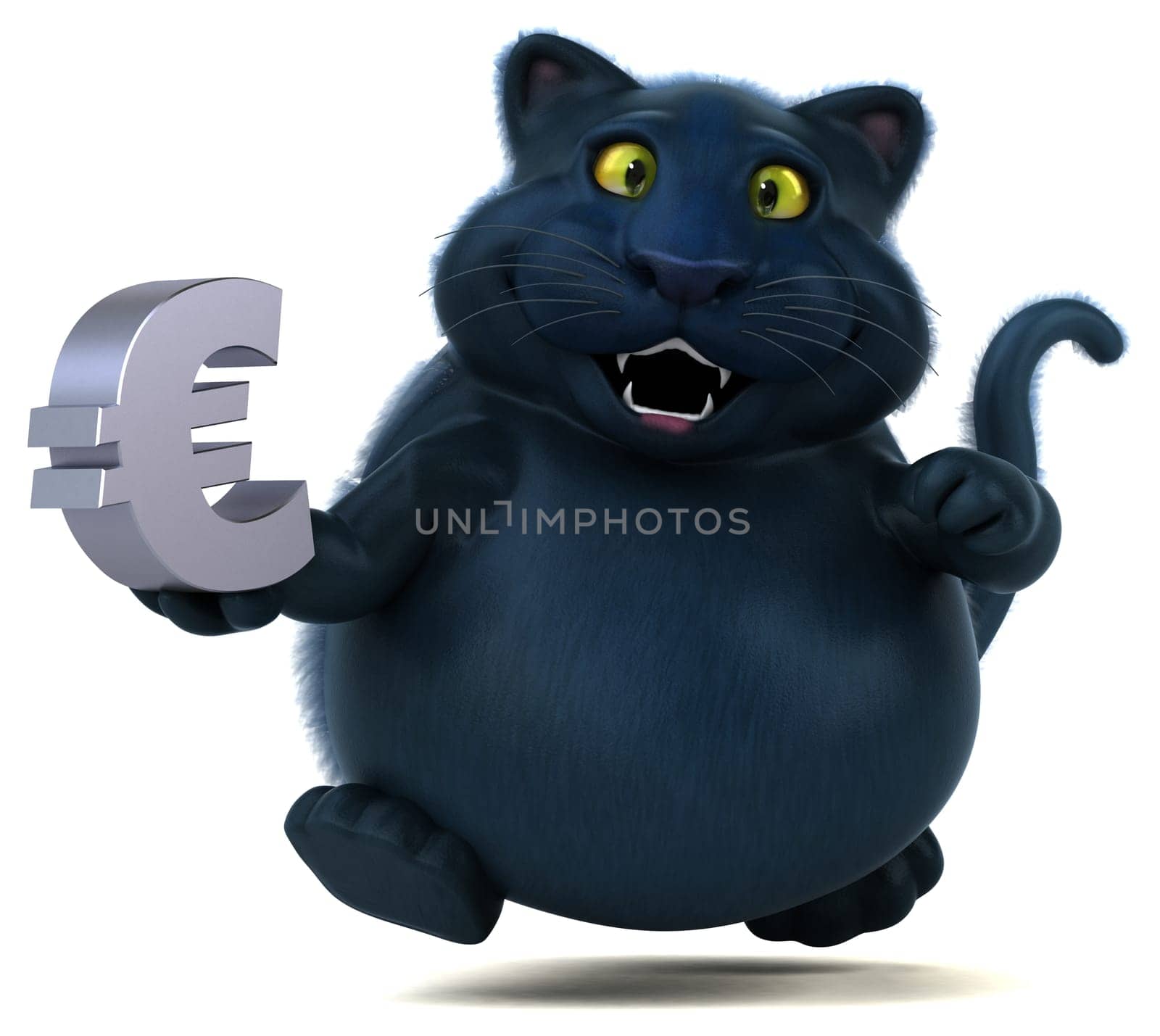 Fun cat - 3D Illustration