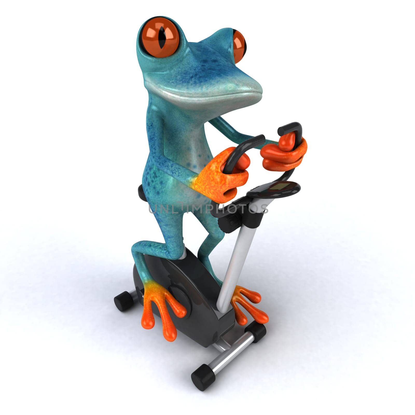 Fun frog - 3D Illustration