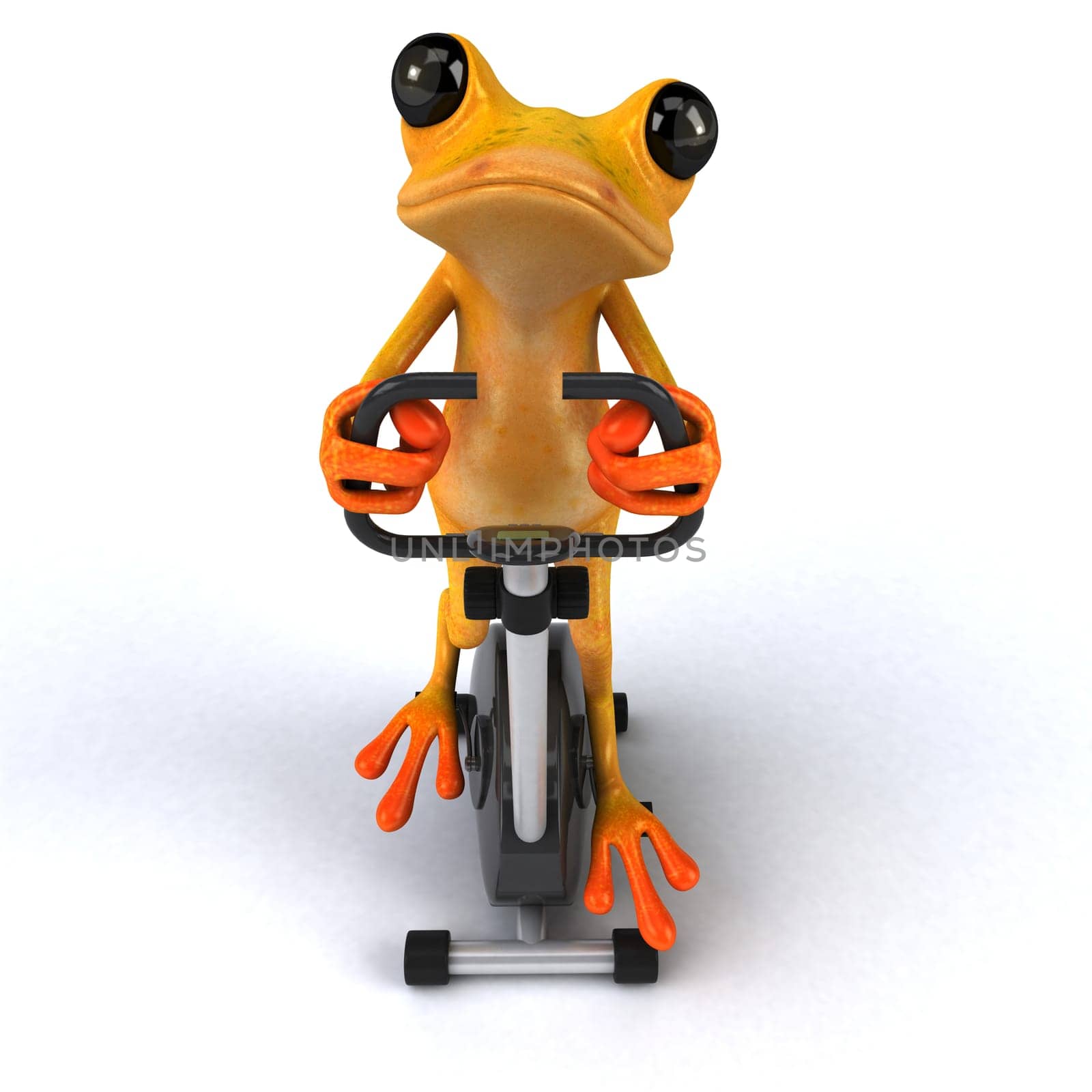 Fun frog - 3D Illustration