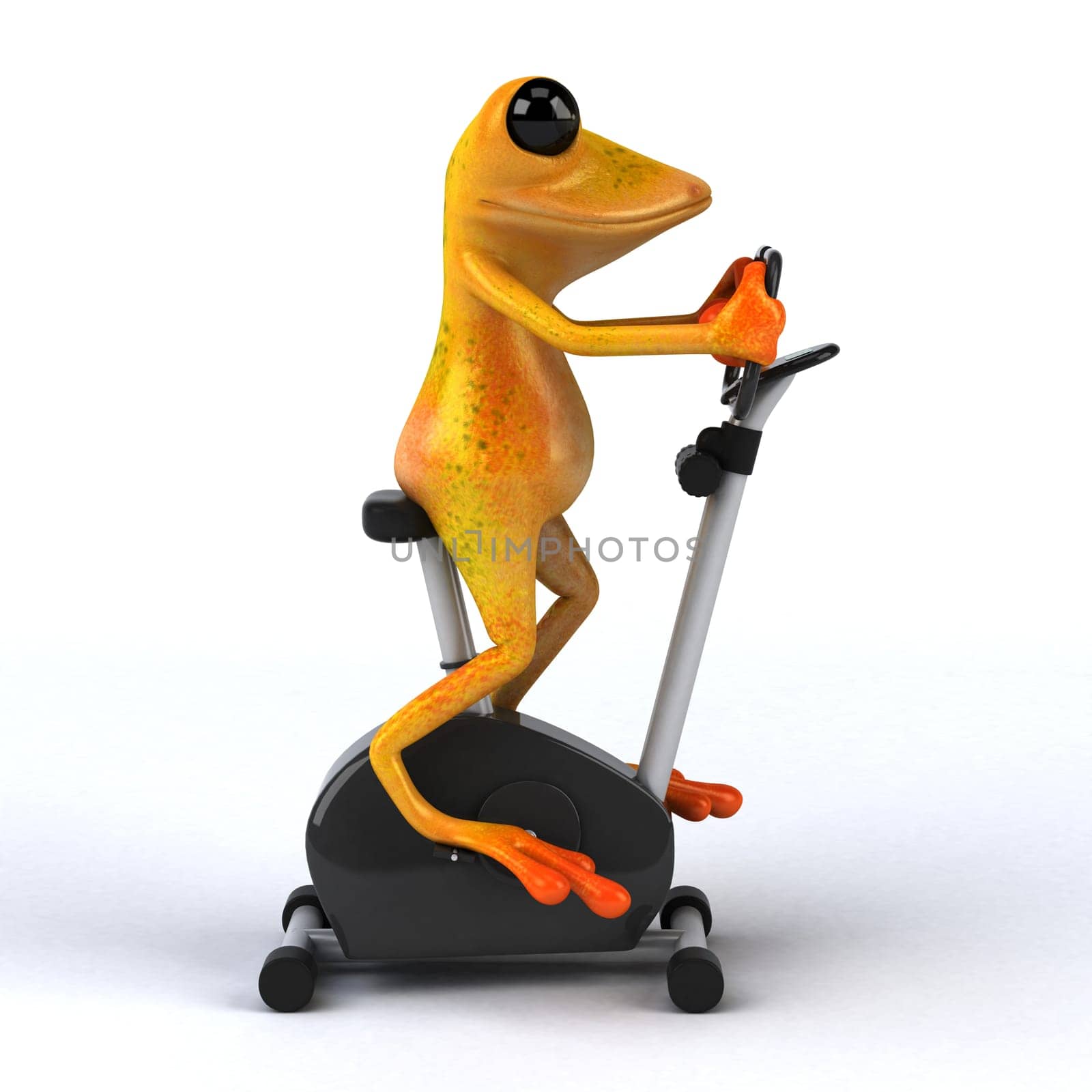 Fun frog - 3D Illustration