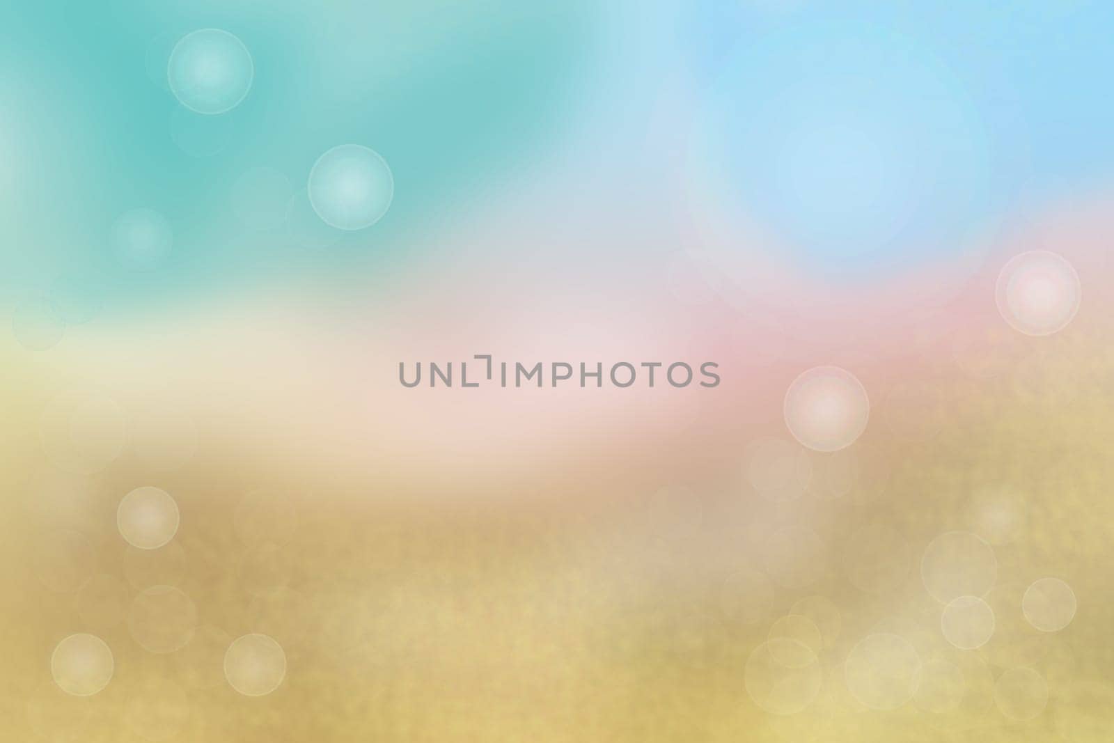 Abstract blurred summer pastel colored landscape with sky. Nature backdrop.