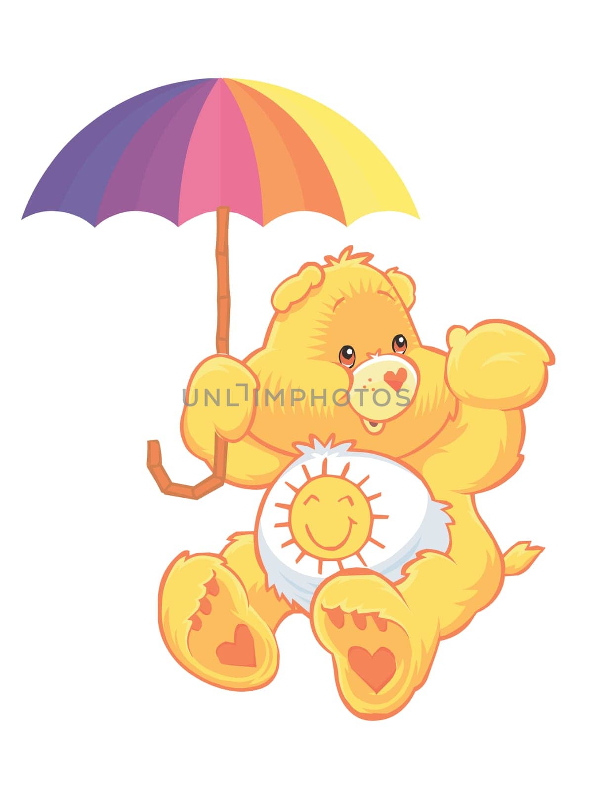 care bears Funshine Bear illustration