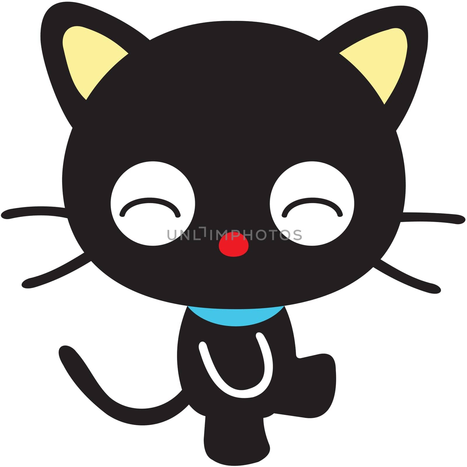 chococat  cartoon character happy illustration