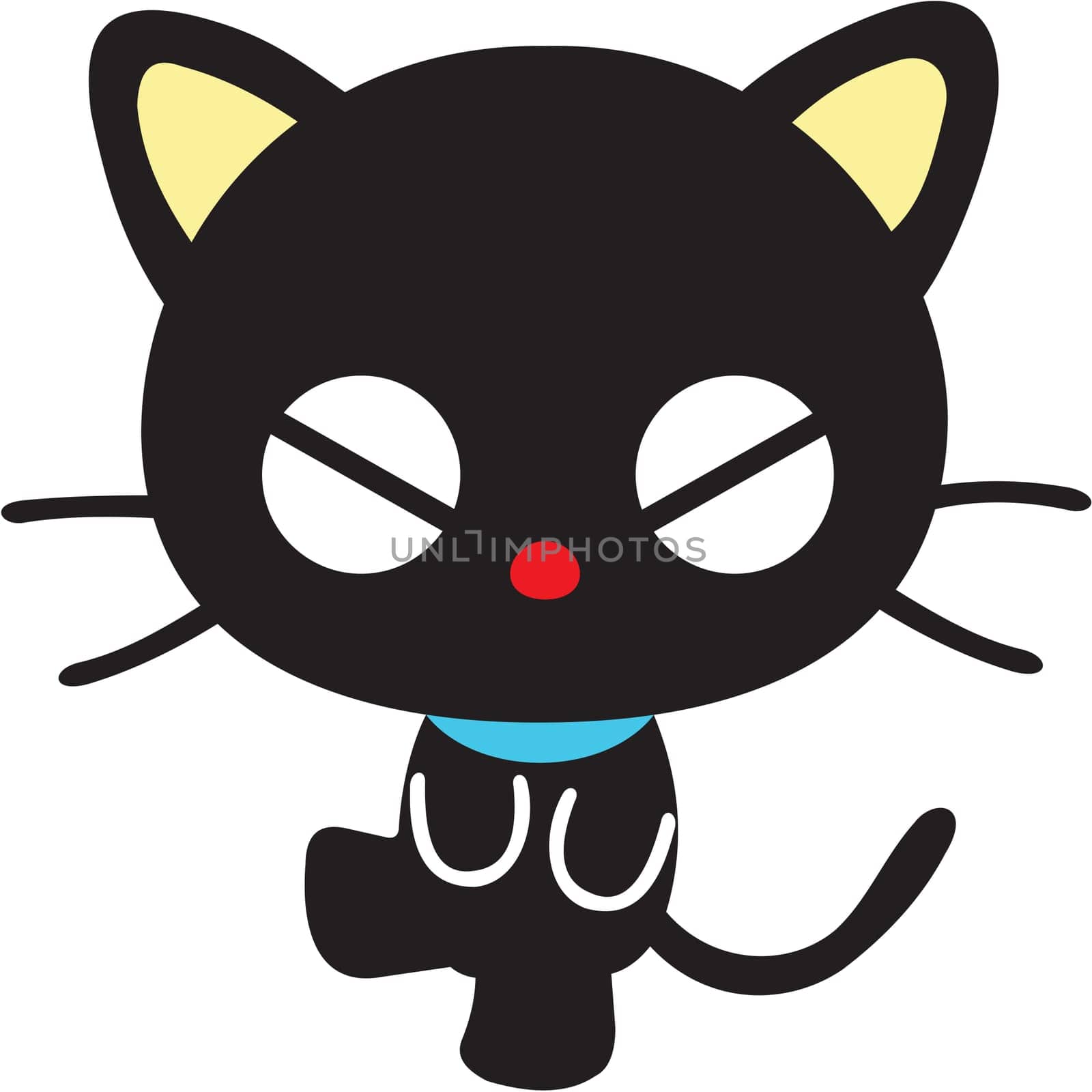 chococat  cartoon character dacing illustration