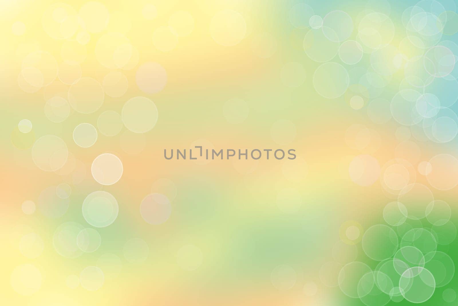 Beautiful abstract colorful pastel bokeh background texture with bright soft color circles. Space for your text.