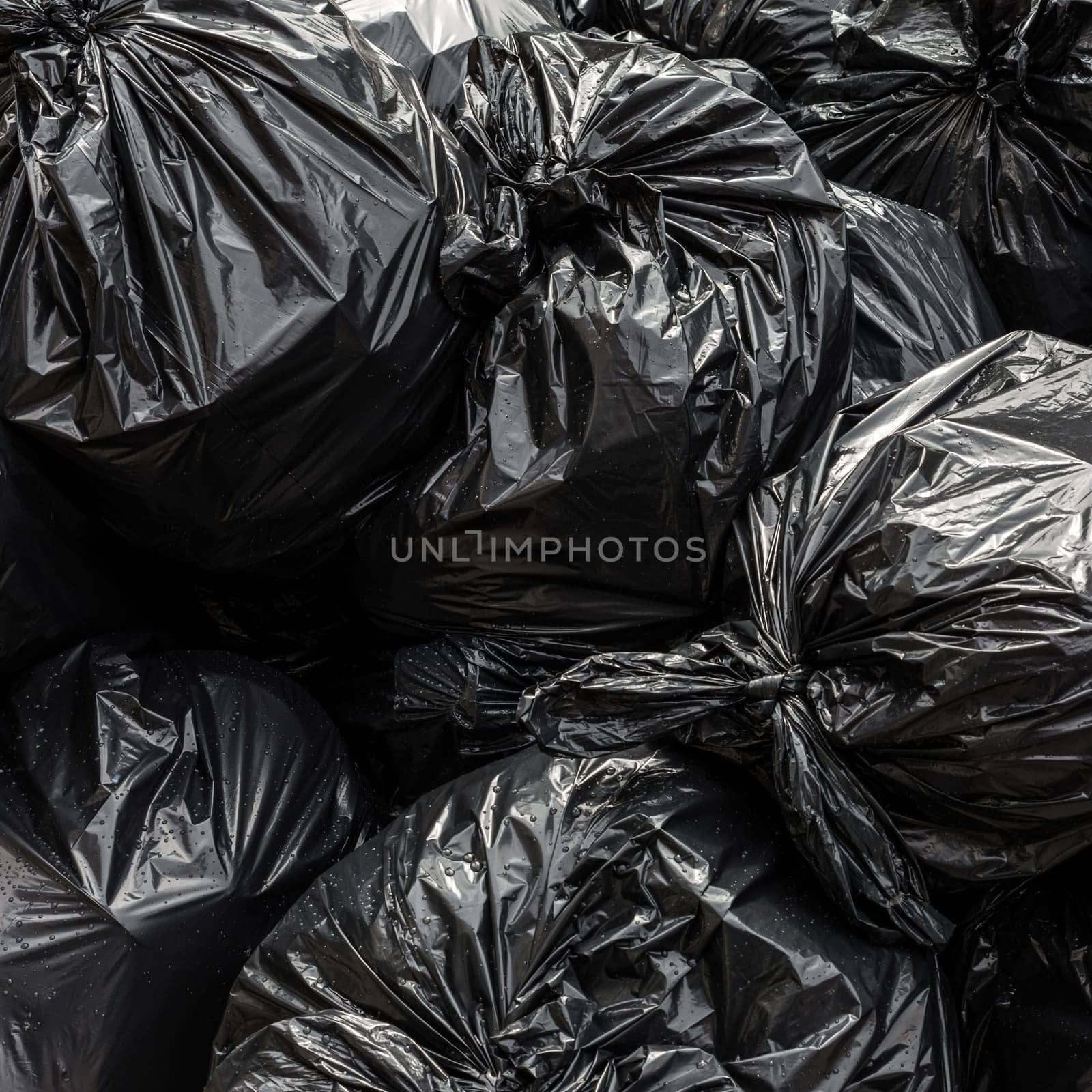 Background garbage bag black bin waste, Garbage dump, Bin,Trash, Garbage, Rubbish, Plastic Bags pile junk garbage Trash texture, Background waste plastic bin bag.