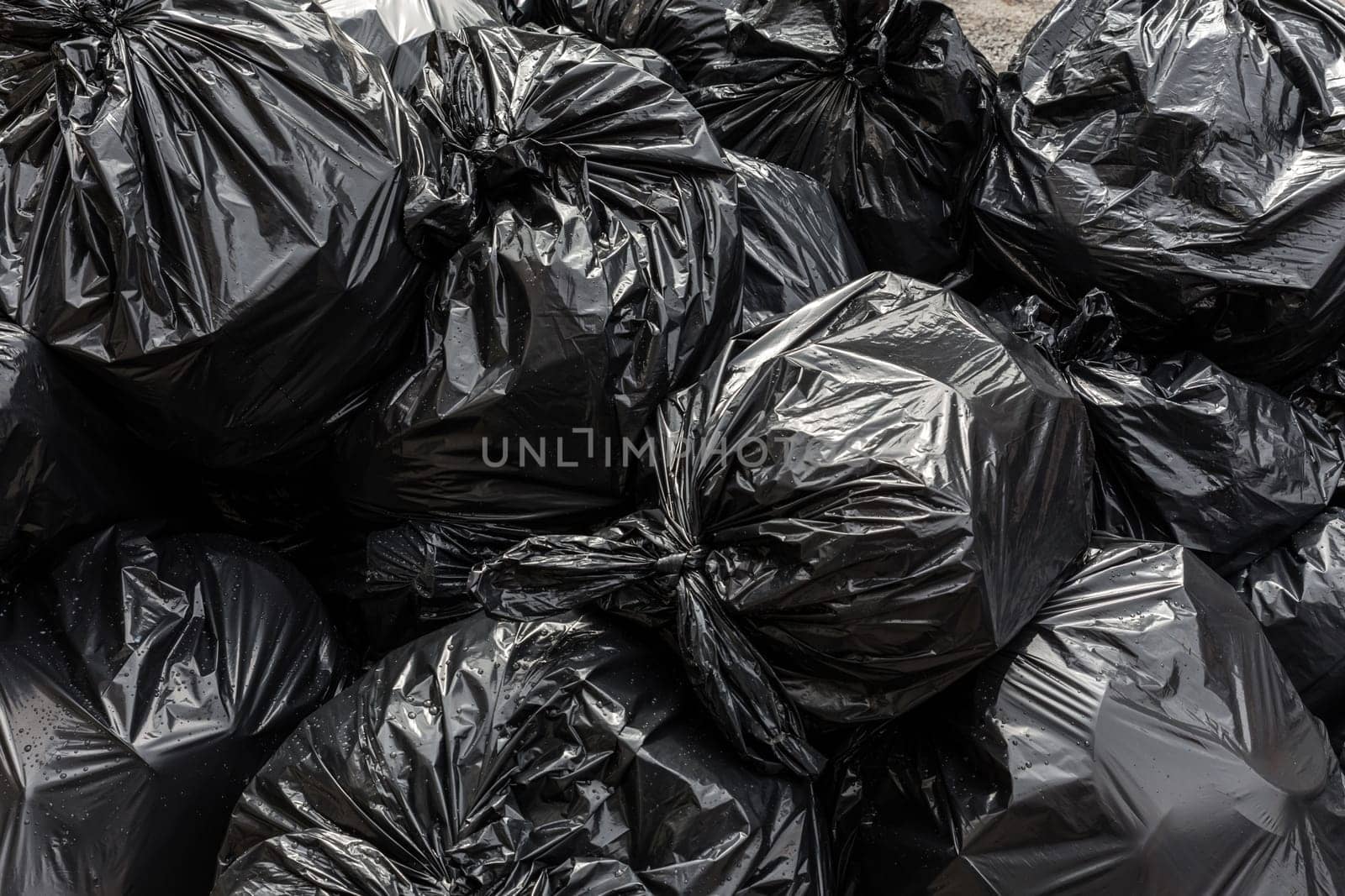 Background garbage bag black bin waste, Garbage dump, Bin,Trash, Garbage, Rubbish, Plastic Bags pile junk garbage Trash texture, Background waste plastic bin bag.